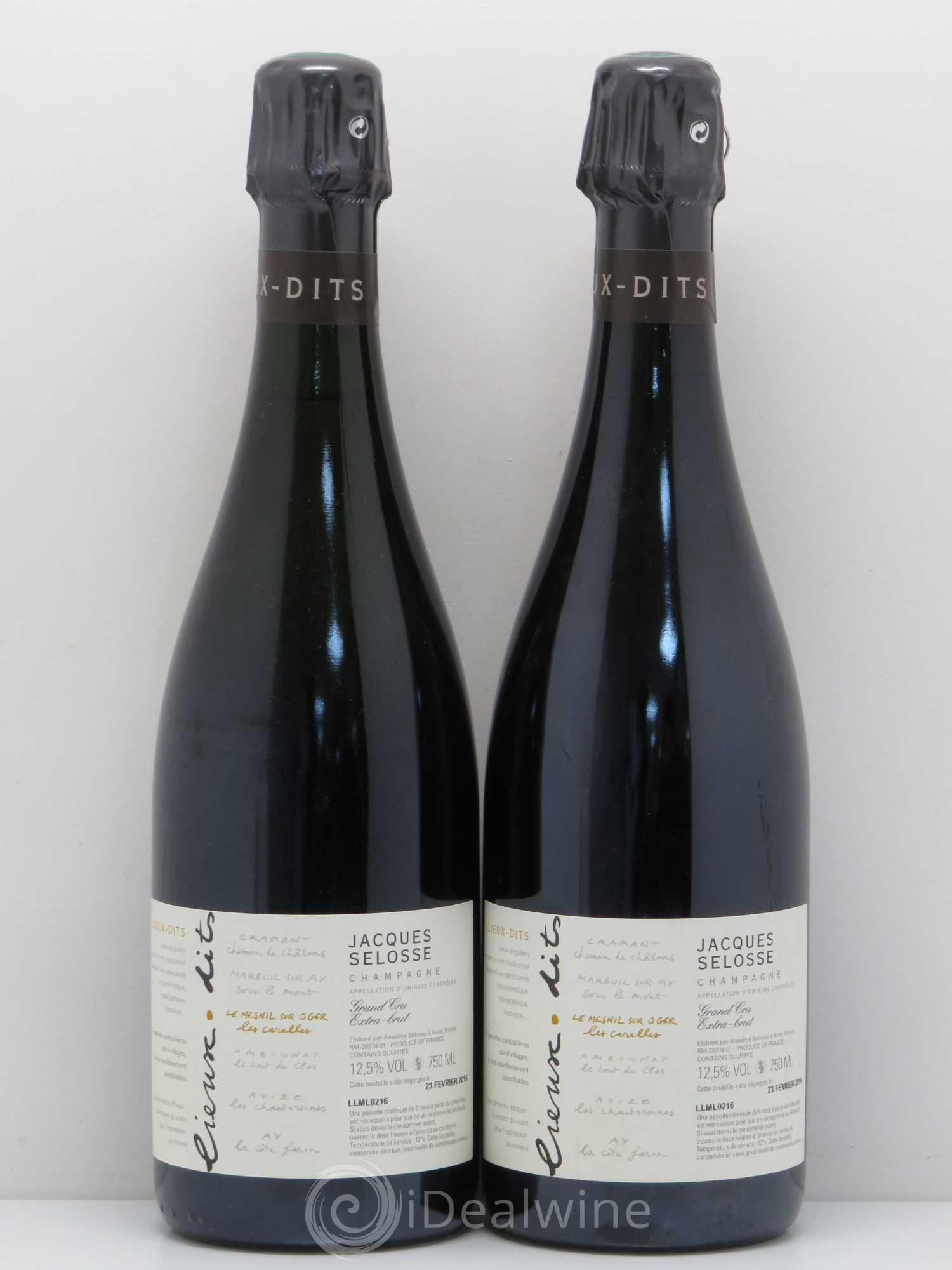 Les Carelles Blanc de Blancs Jacques Selosse - Lot de 2 bouteilles - 0