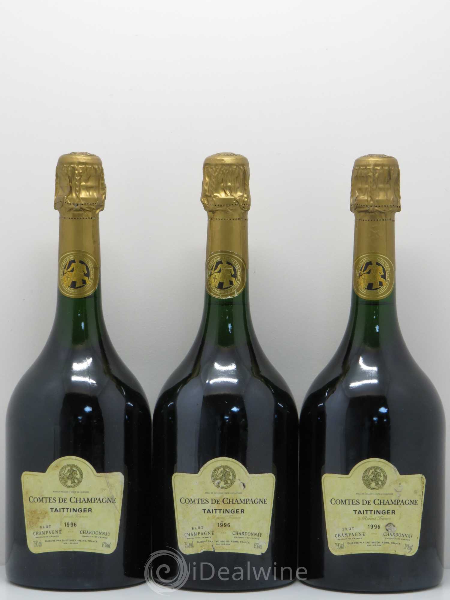 Comtes de Champagne Taittinger 1996 - Lot de 3 bouteilles - 0