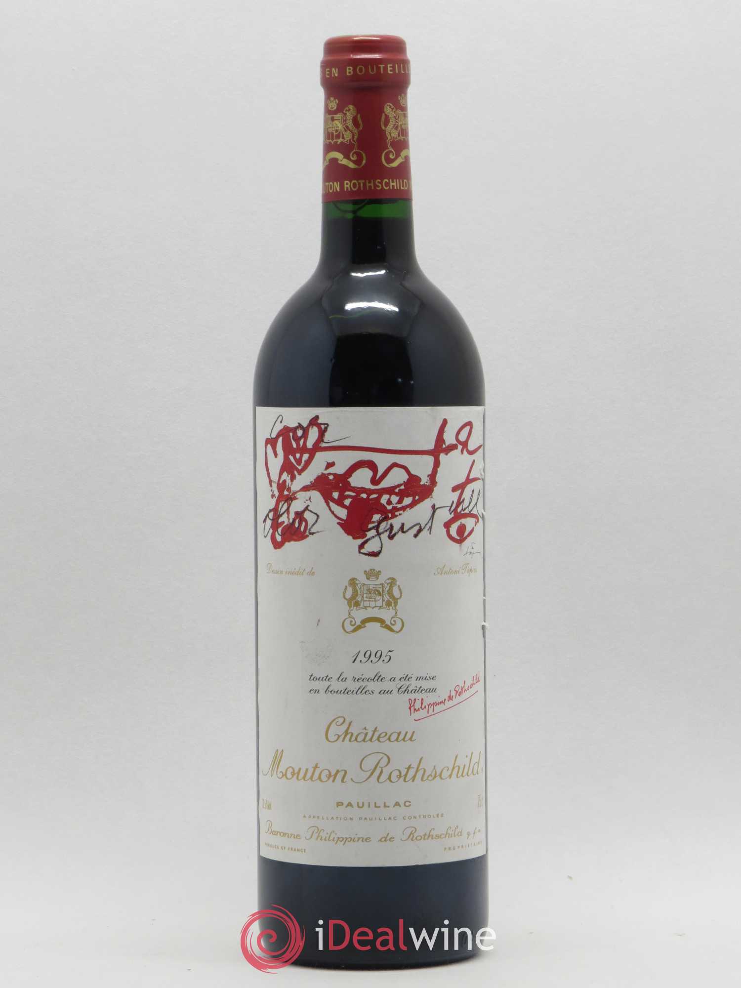 Château Mouton Rothschild 1er Grand Cru Classé 1995 - Lot de 1 bouteille - 0