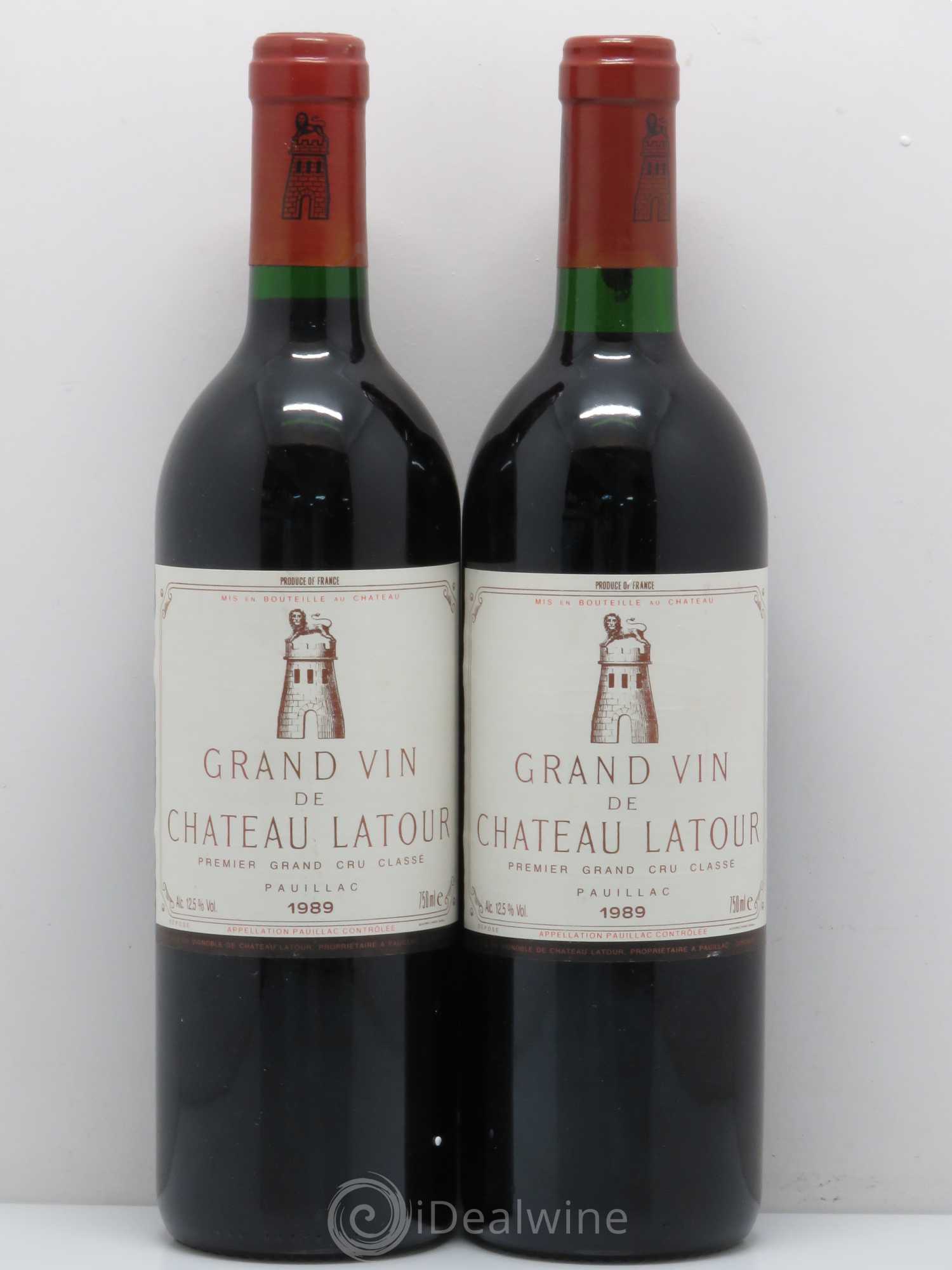 Château Latour 1er Grand Cru Classé 1989 - Lot de 4 bouteilles - 1