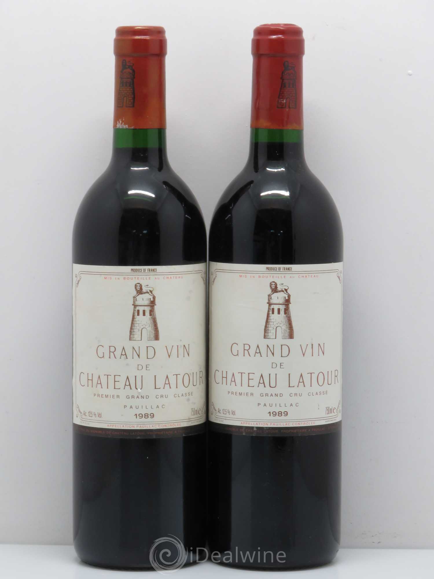 Château Latour 1er Grand Cru Classé 1989 - Lot de 4 bouteilles - 2