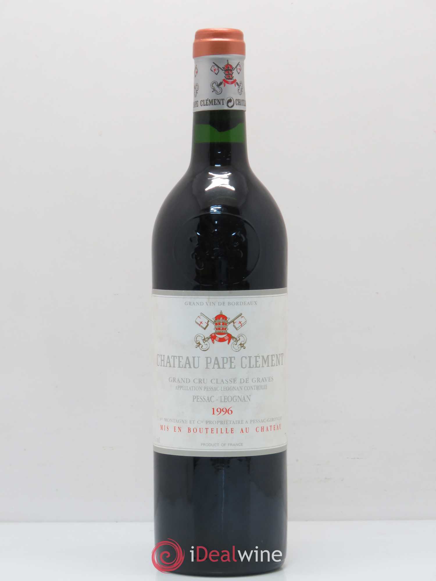 Château Pape Clément Cru Classé de Graves 1996 - Lot de 1 bouteille - 0