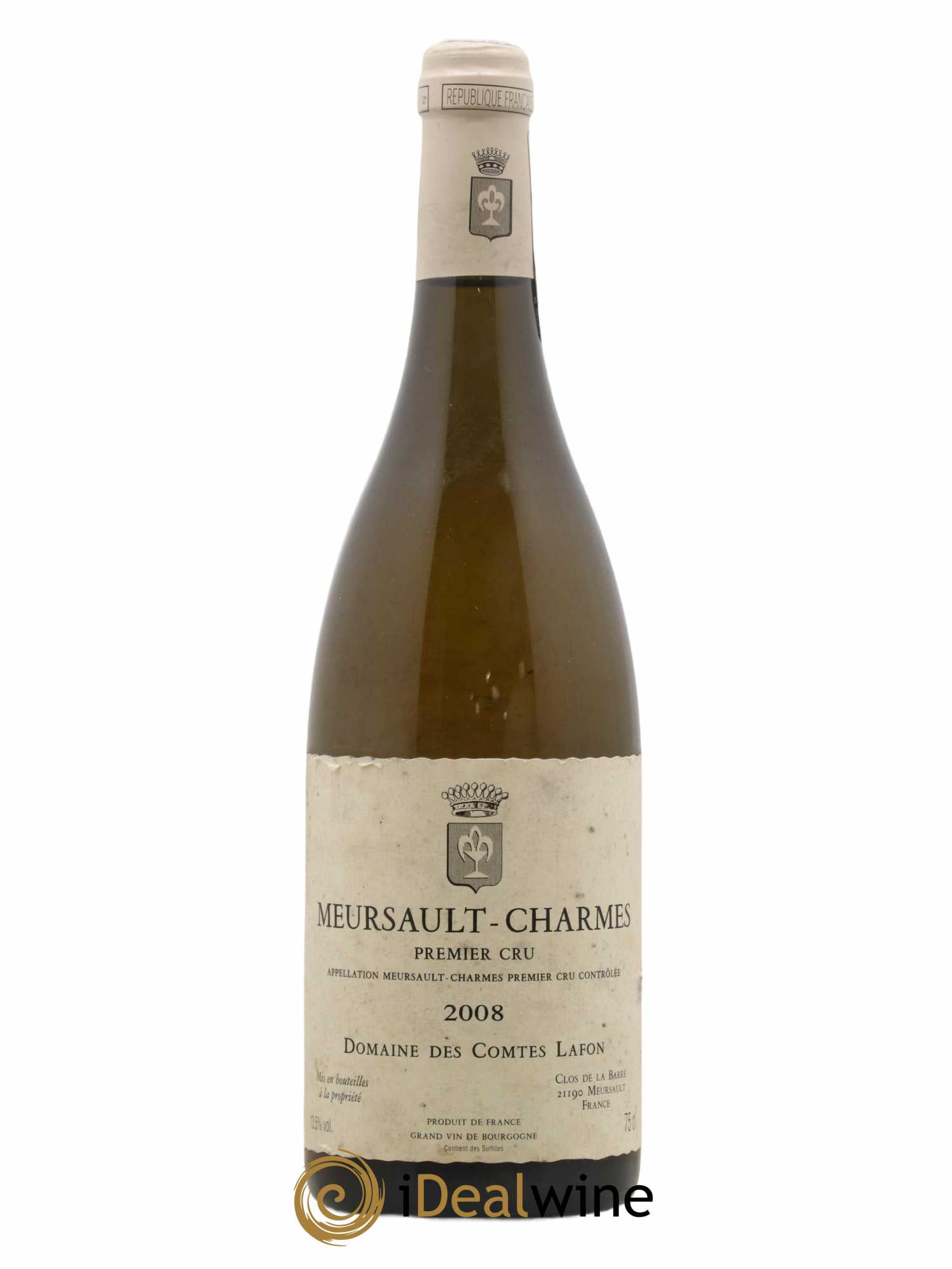 Meursault 1er Cru Charmes Comtes Lafon (Domaine des) 2008 - Lot de 1 bouteille - 0