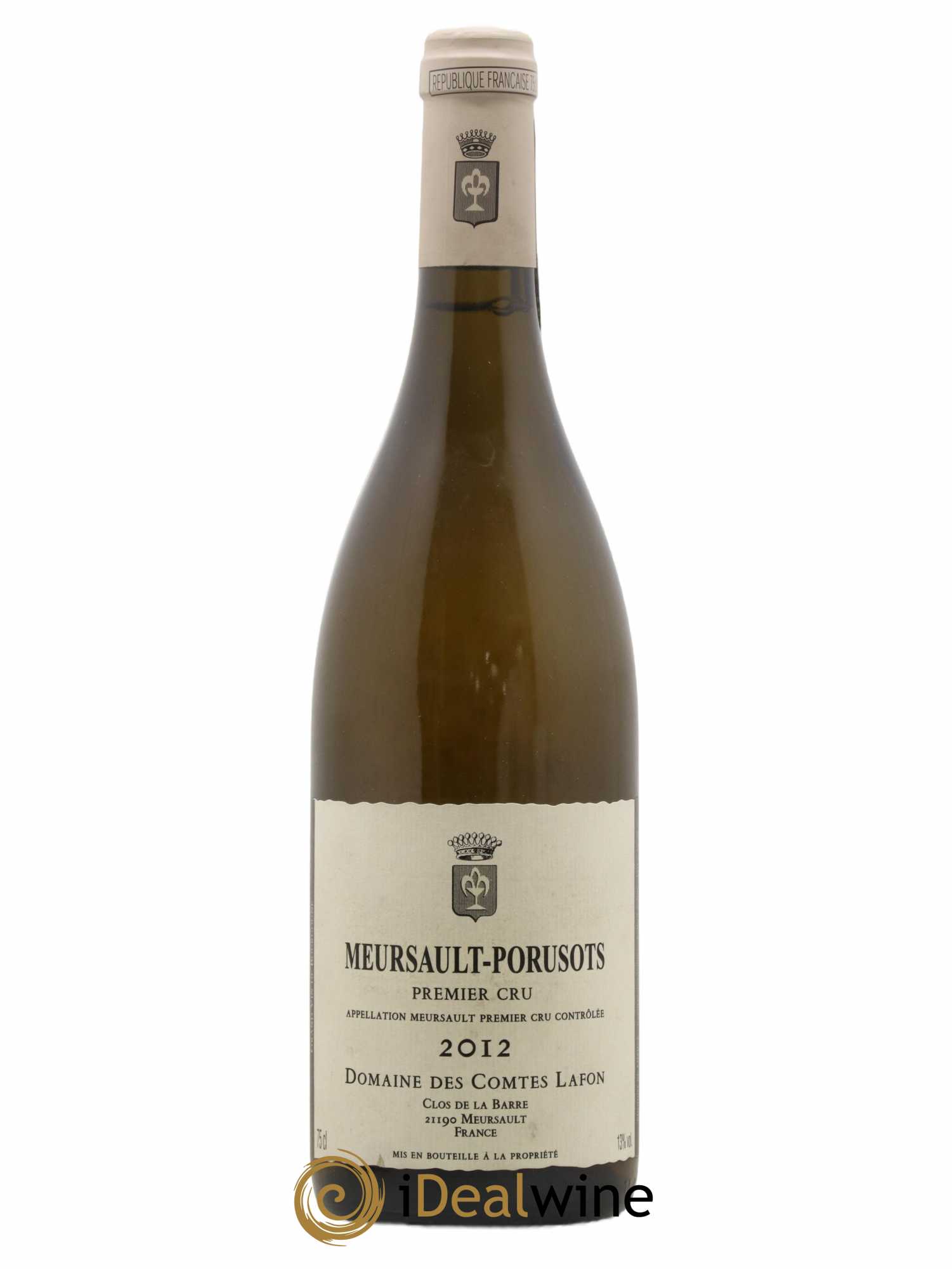Meursault 1er Cru Porusots Comtes Lafon (Domaine des) 2012 - Lot de 1 bouteille - 0