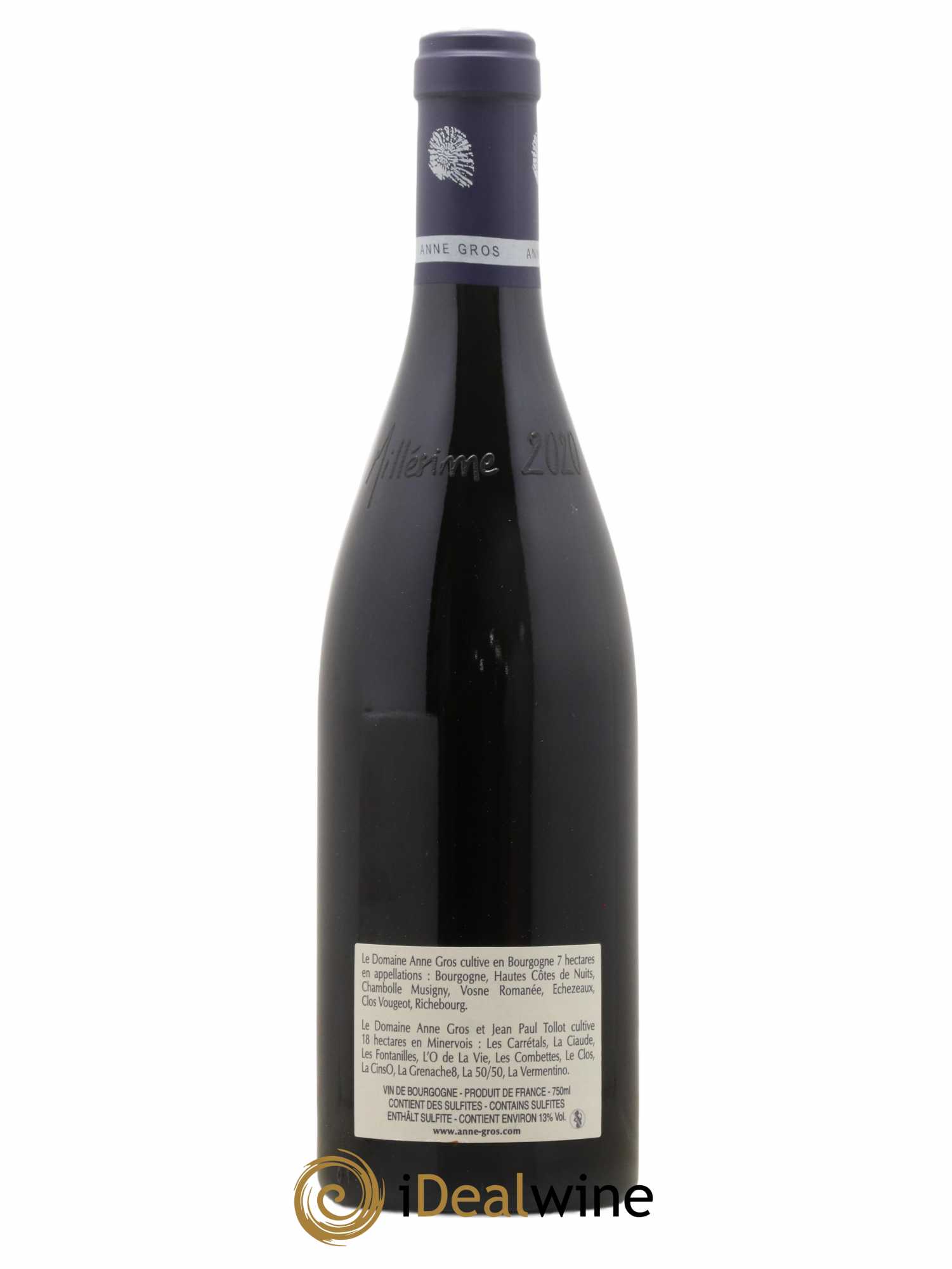 Richebourg Grand Cru Anne Gros 2020 - Lot de 1 bouteille - 1