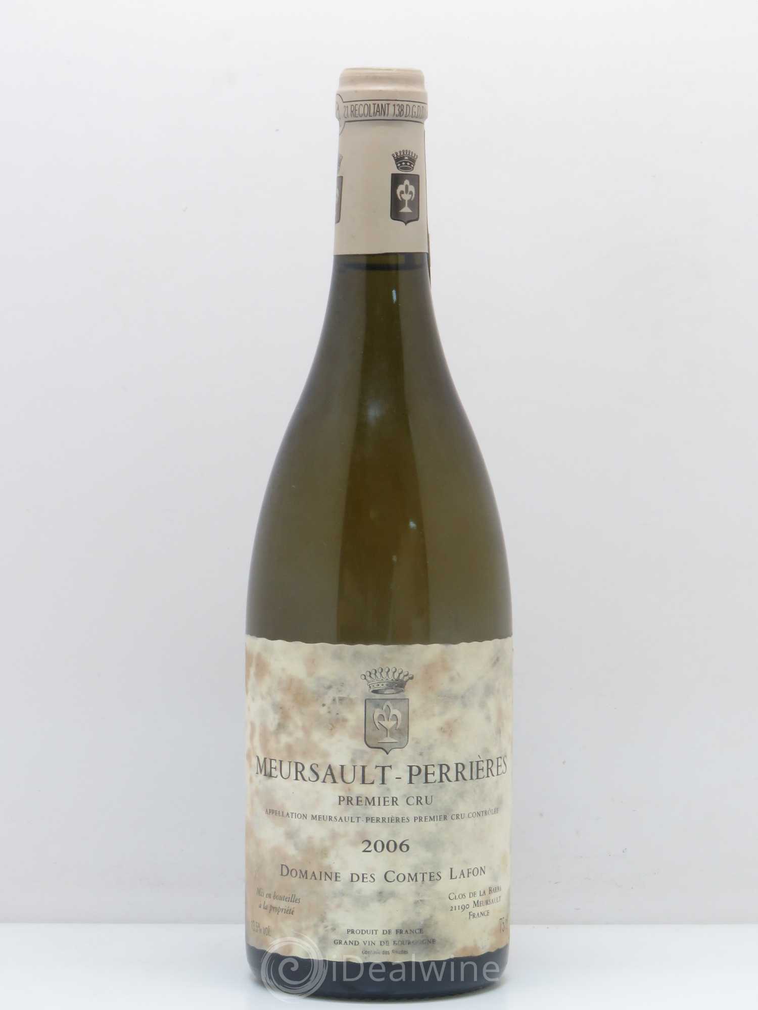 Meursault 1er Cru Perrières Comtes Lafon (Domaine des) 2006 - Posten von 1 Flasche - 0