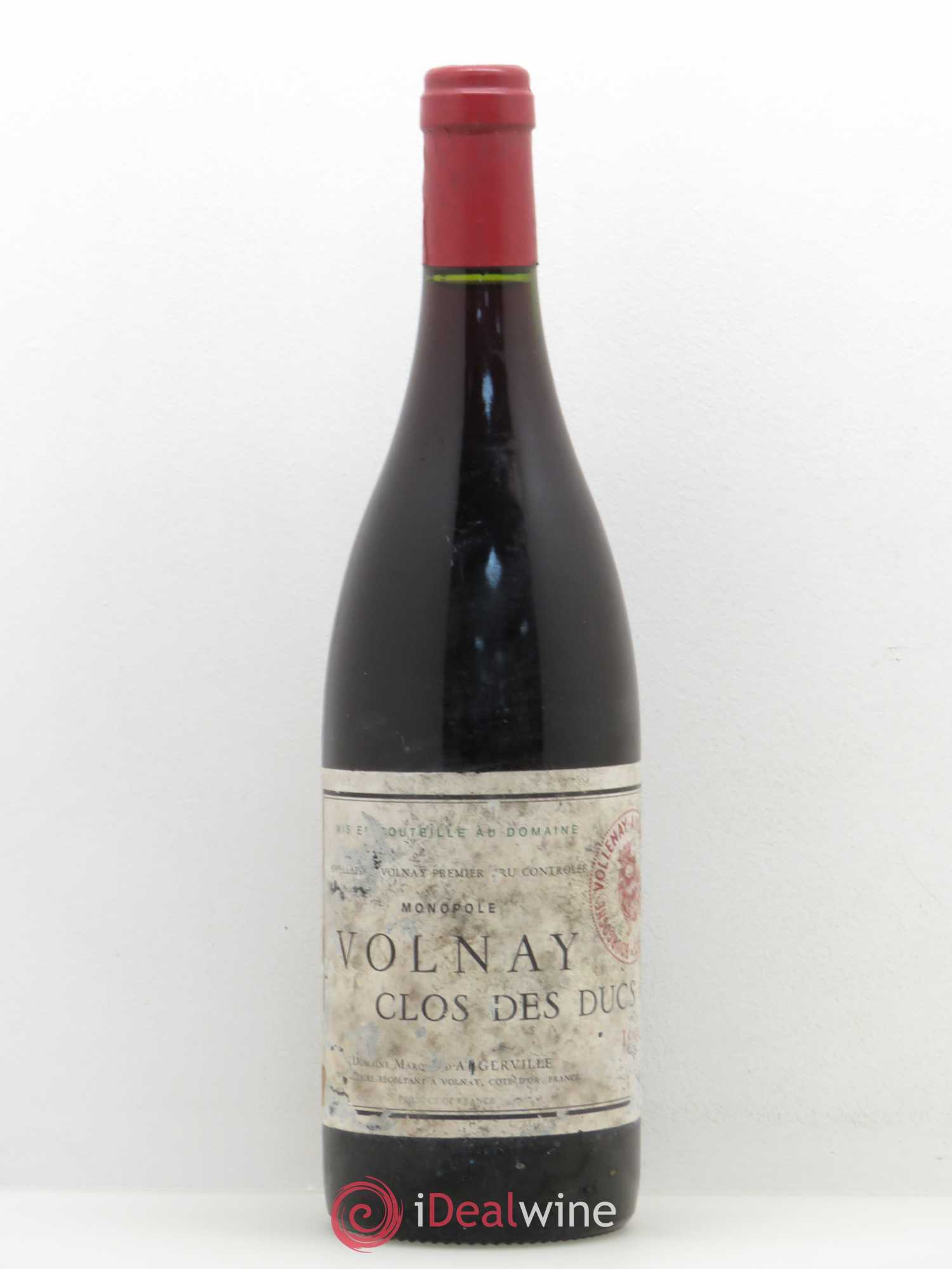 Volnay 1er Cru Clos des Ducs Marquis d'Angerville (Domaine) 1995 - Lot de 1 bouteille - 0