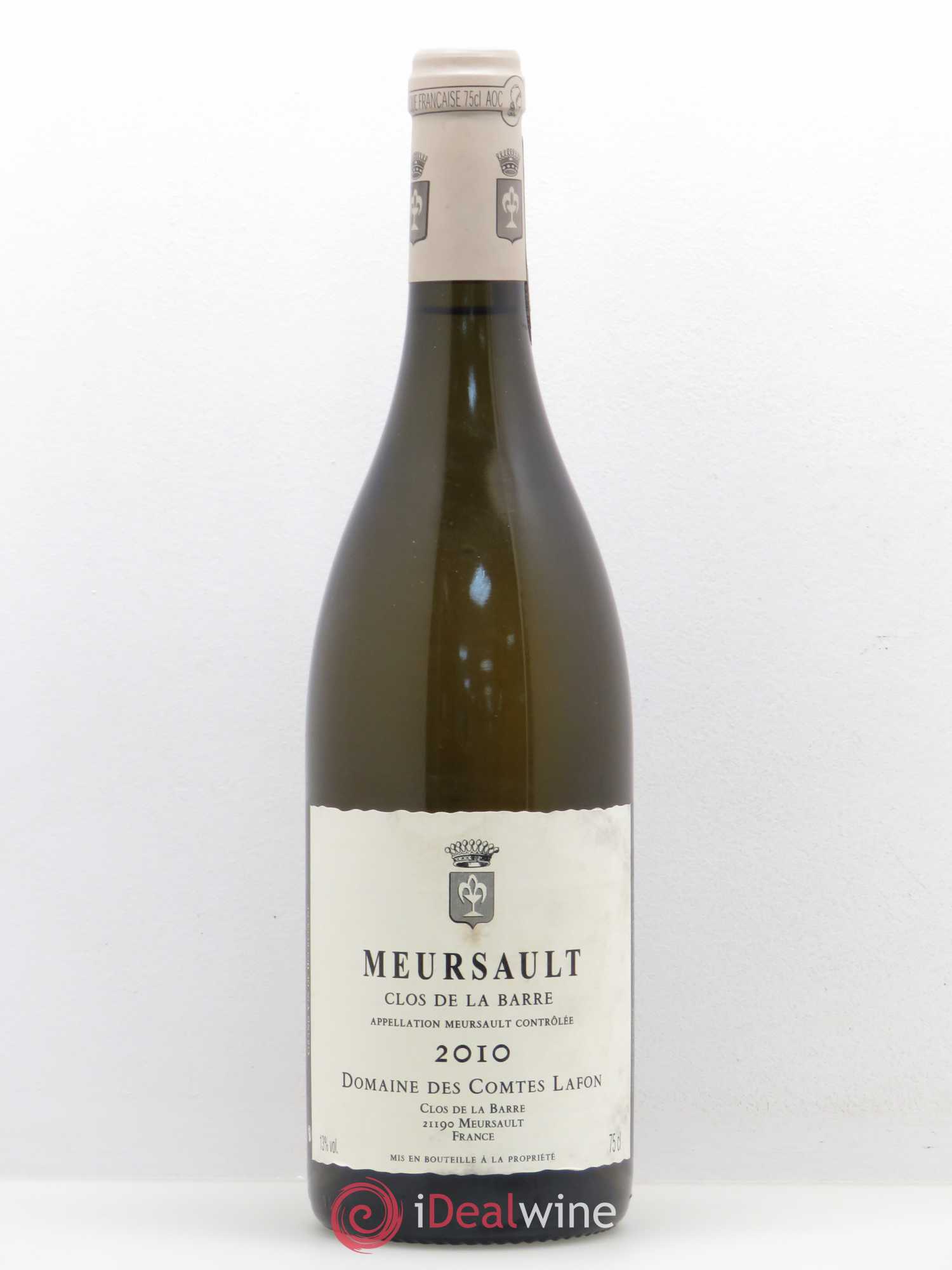 Meursault Clos de la Barre Comtes Lafon (Domaine des) 2010 - Lot de 1 bouteille - 0