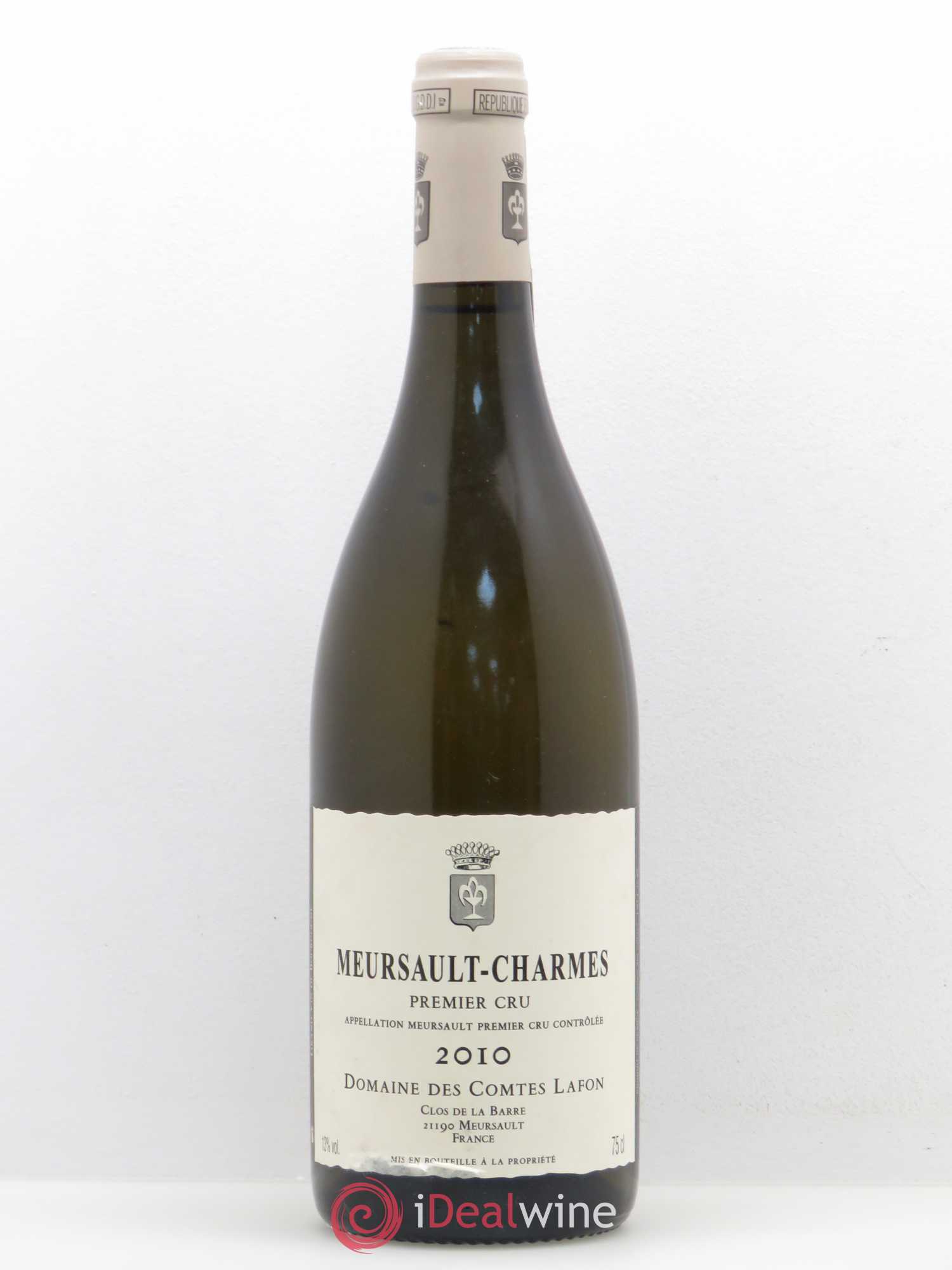 Meursault 1er Cru Charmes Comtes Lafon (Domaine des) 2010 - Lot de 1 bouteille - 0