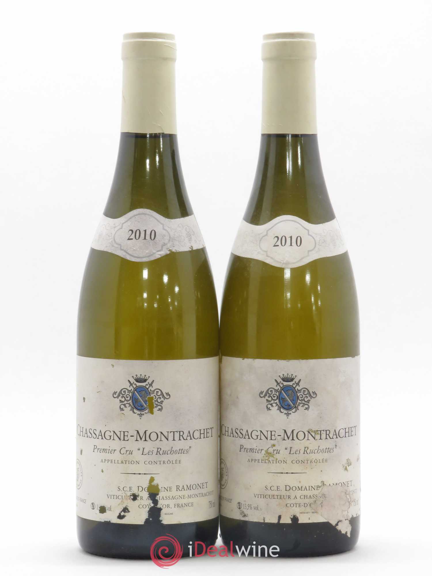 Chassagne-Montrachet 1er Cru Les Ruchottes Ramonet (Domaine) 2010 - Lot de 2 bouteilles - 0