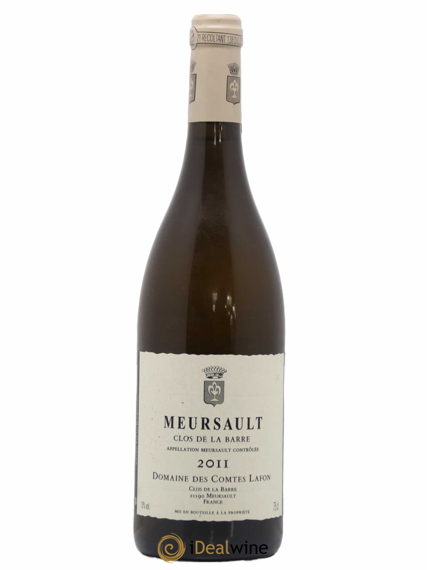 Meursault Clos de la Barre Comtes Lafon (Domaine des) 2011 - Lot de 1 bouteille - 0