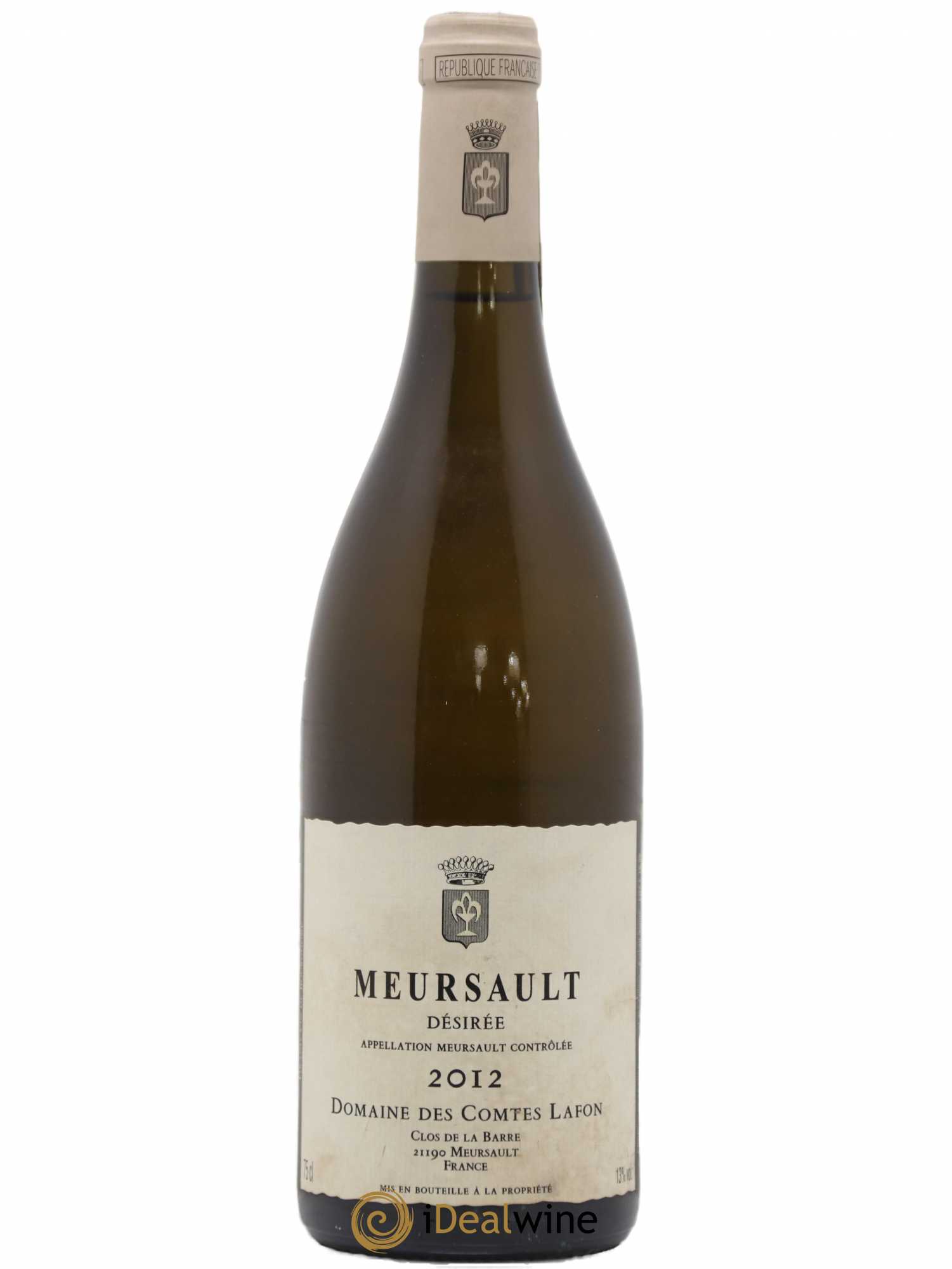 Meursault Désirée Comtes Lafon (Domaine des) 2012 - Lot de 1 bouteille - 0