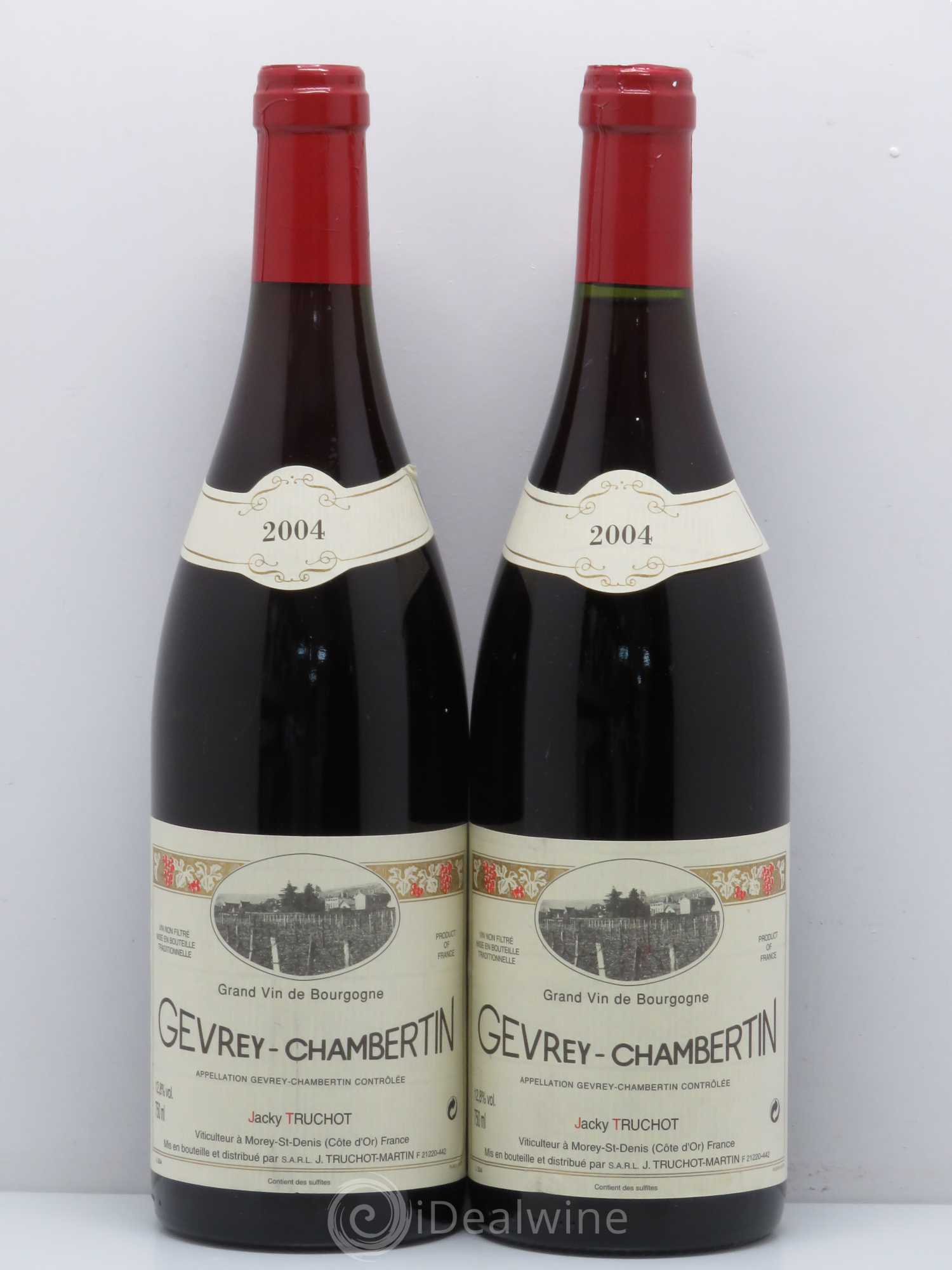 Gevrey-Chambertin Jacky Truchot 2004 - Lot de 2 bouteilles - 0