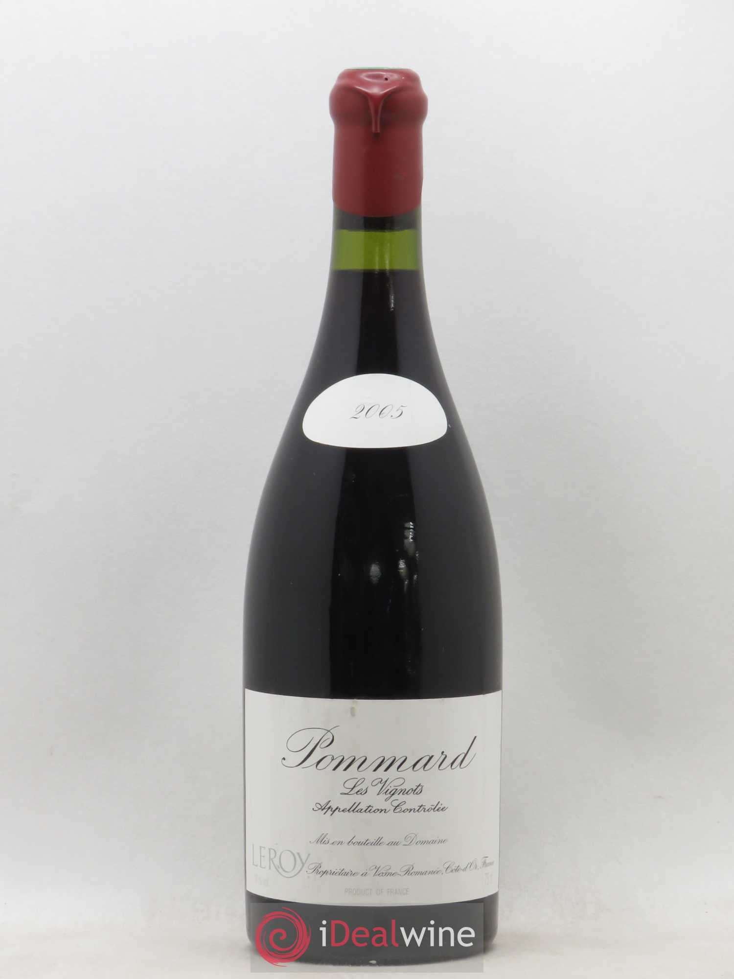 Pommard Les Vignots Leroy (Domaine) 2005 - Lot de 1 bouteille - 0