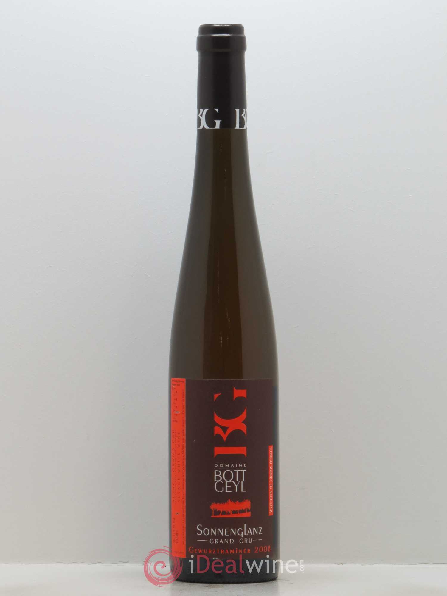 Alsace Grand Cru Sonnenglanz Sélection de Grains Nobles Gewurztraminer Bott-Geyl (Domaine) 2008 - Posten von 1 Demi-Flasche - 0