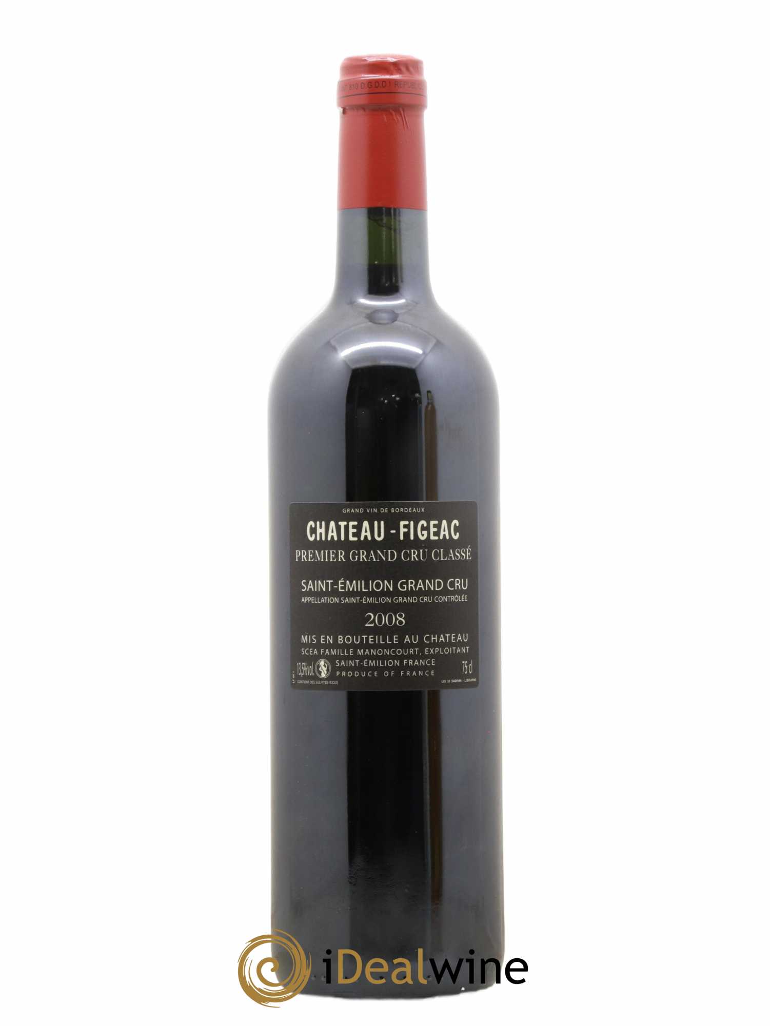 Château Figeac 1er Grand Cru Classé A 2008 - Lot of 1 bottle - 1