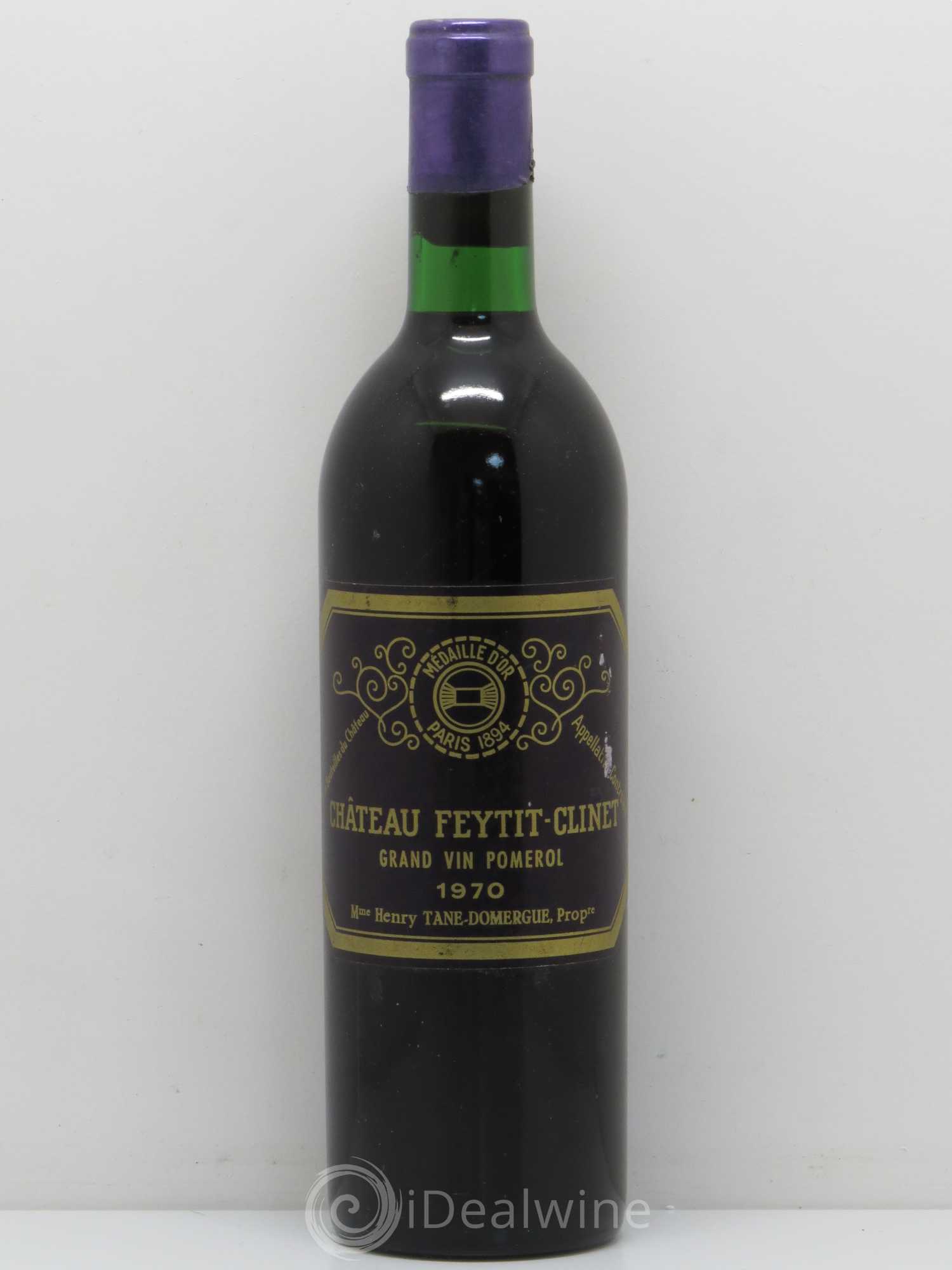 Château Feytit-Clinet 1970 - Lot de 1 bouteille - 0