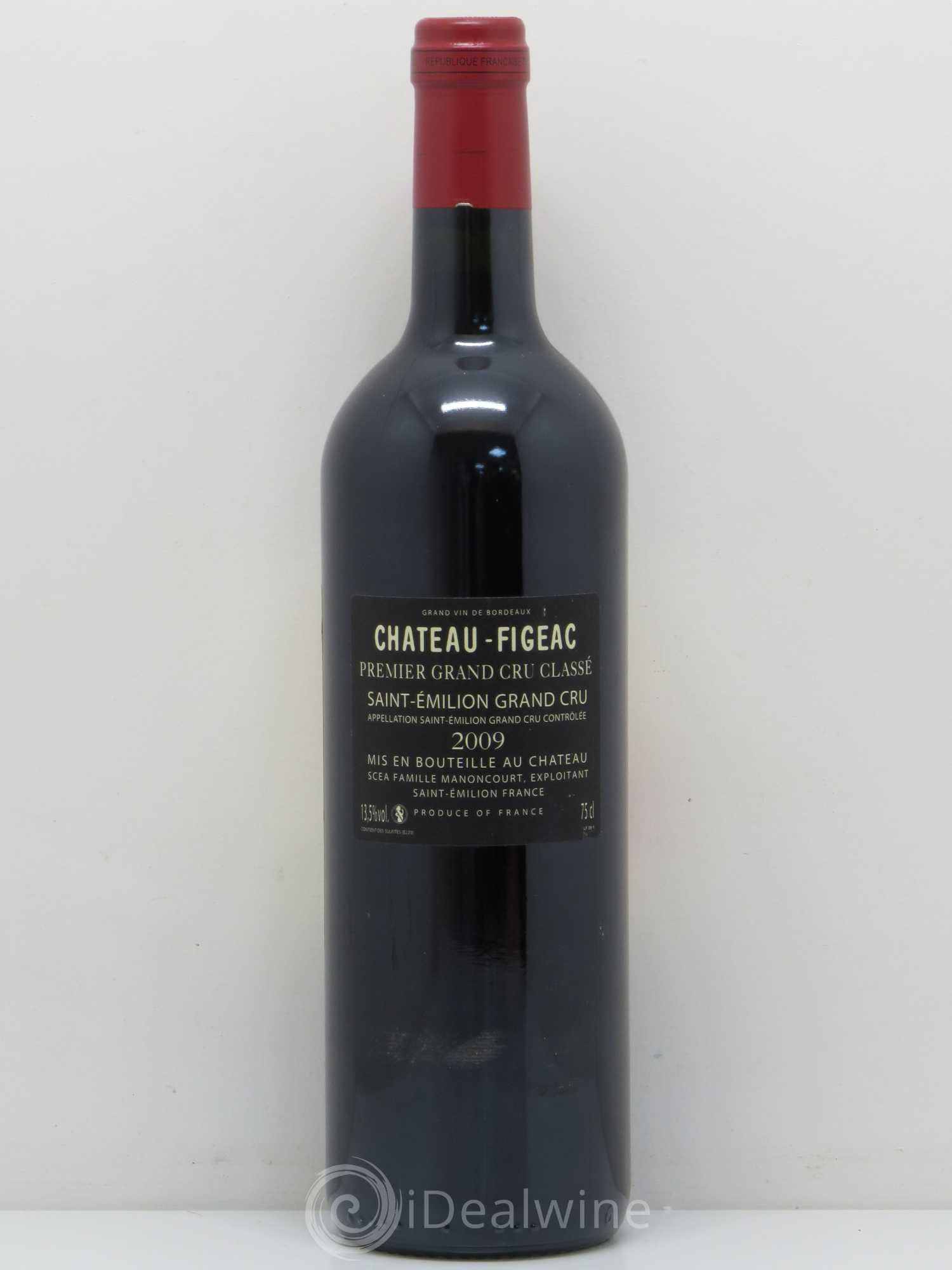 Château Figeac 1er Grand Cru Classé A 2009 - Lot de 1 bouteille - 1