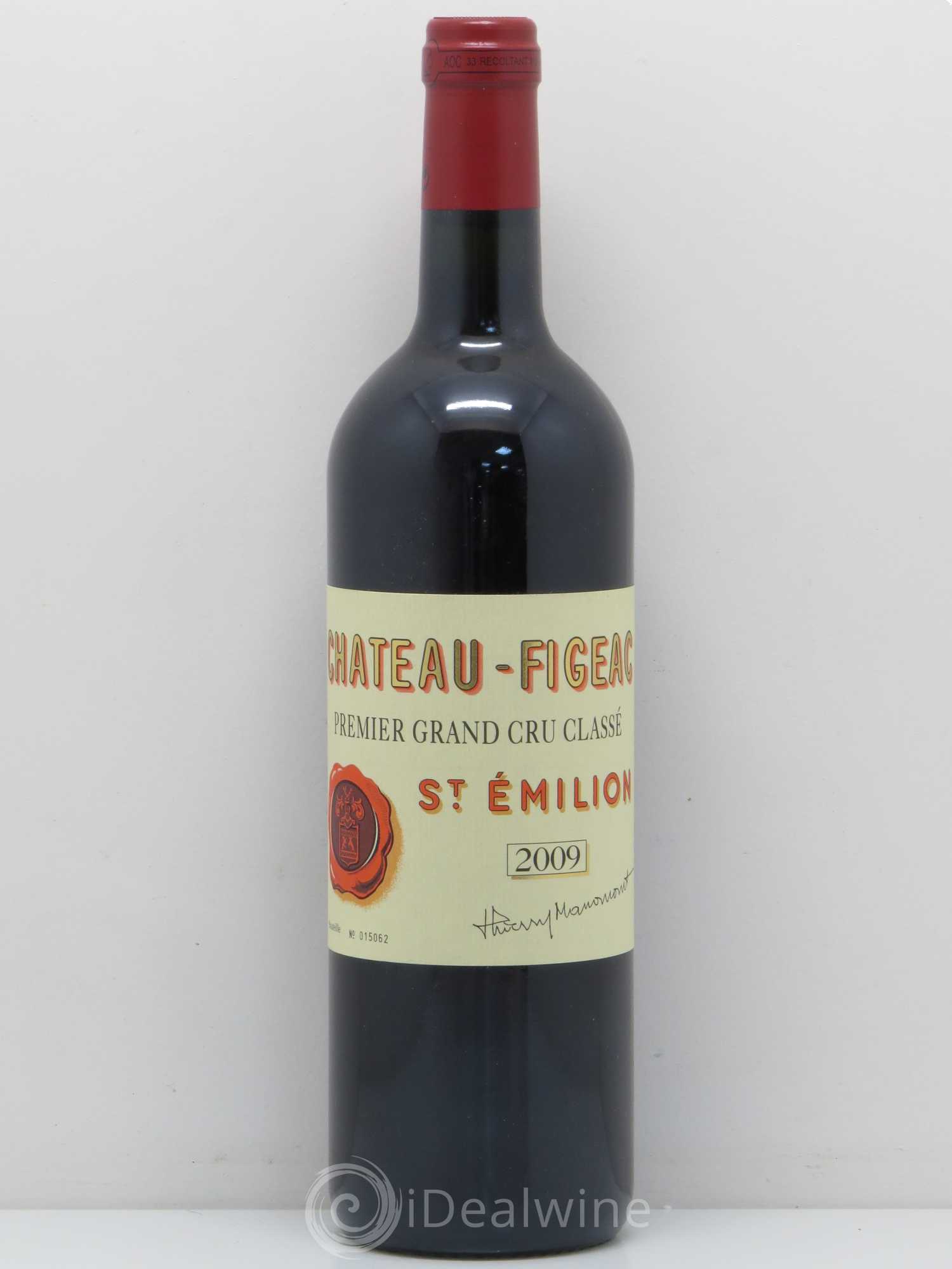 Château Figeac 1er Grand Cru Classé A 2009 - Lot de 1 bouteille - 0