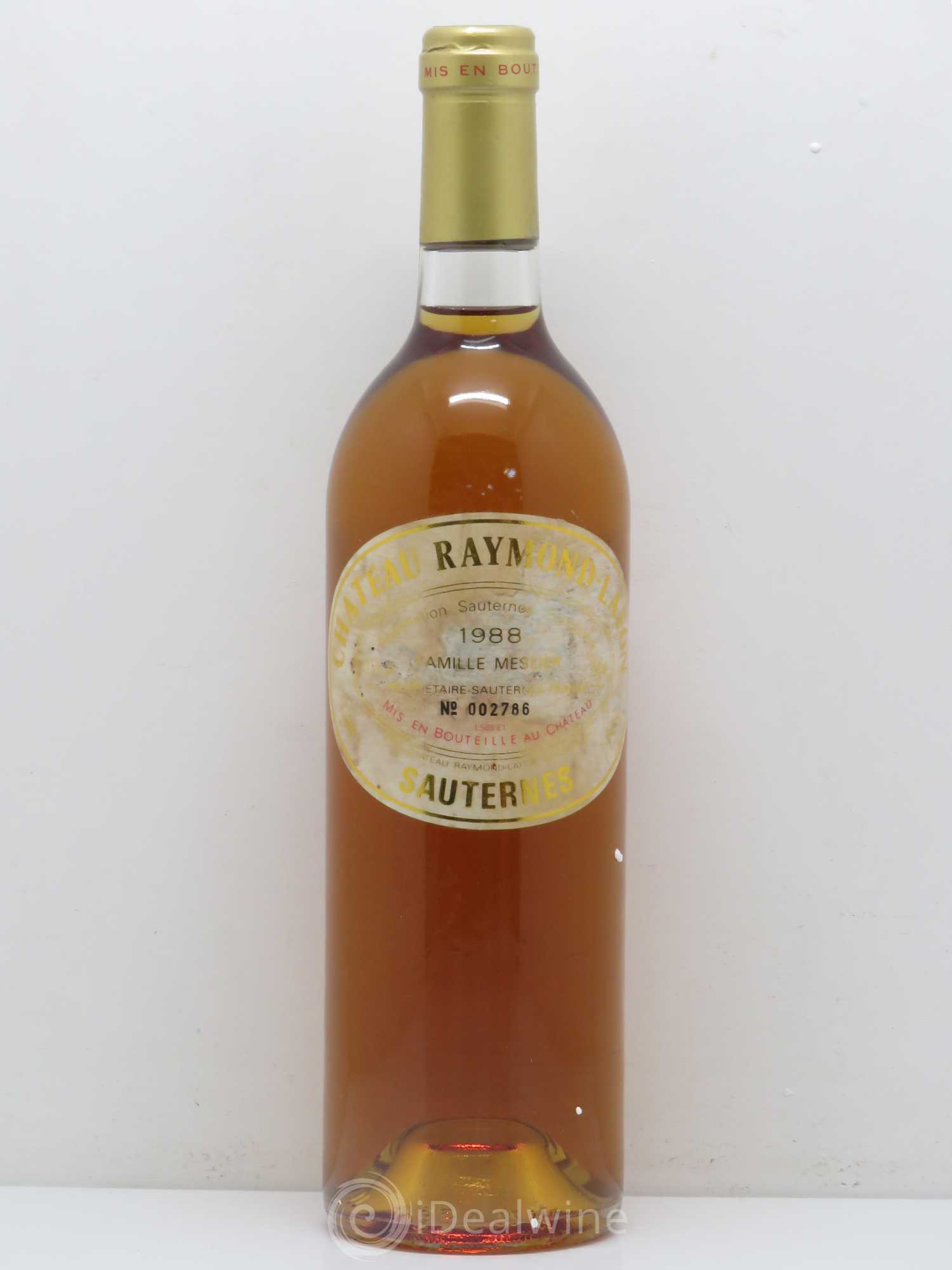 Château Raymond Lafon 1988 - Lotto di 1 bottiglia - 0