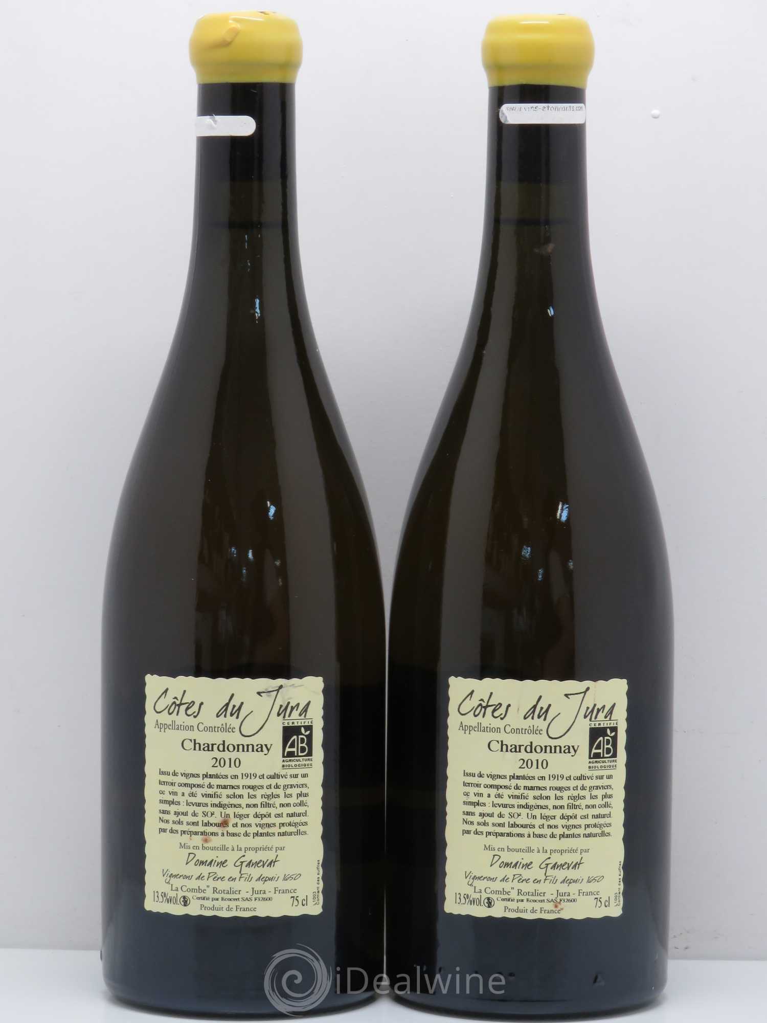 Côtes du Jura Les Grands Teppes Vieilles Vignes Jean-François Ganevat (Domaine) 2010 - Lot de 2 bouteilles - 1