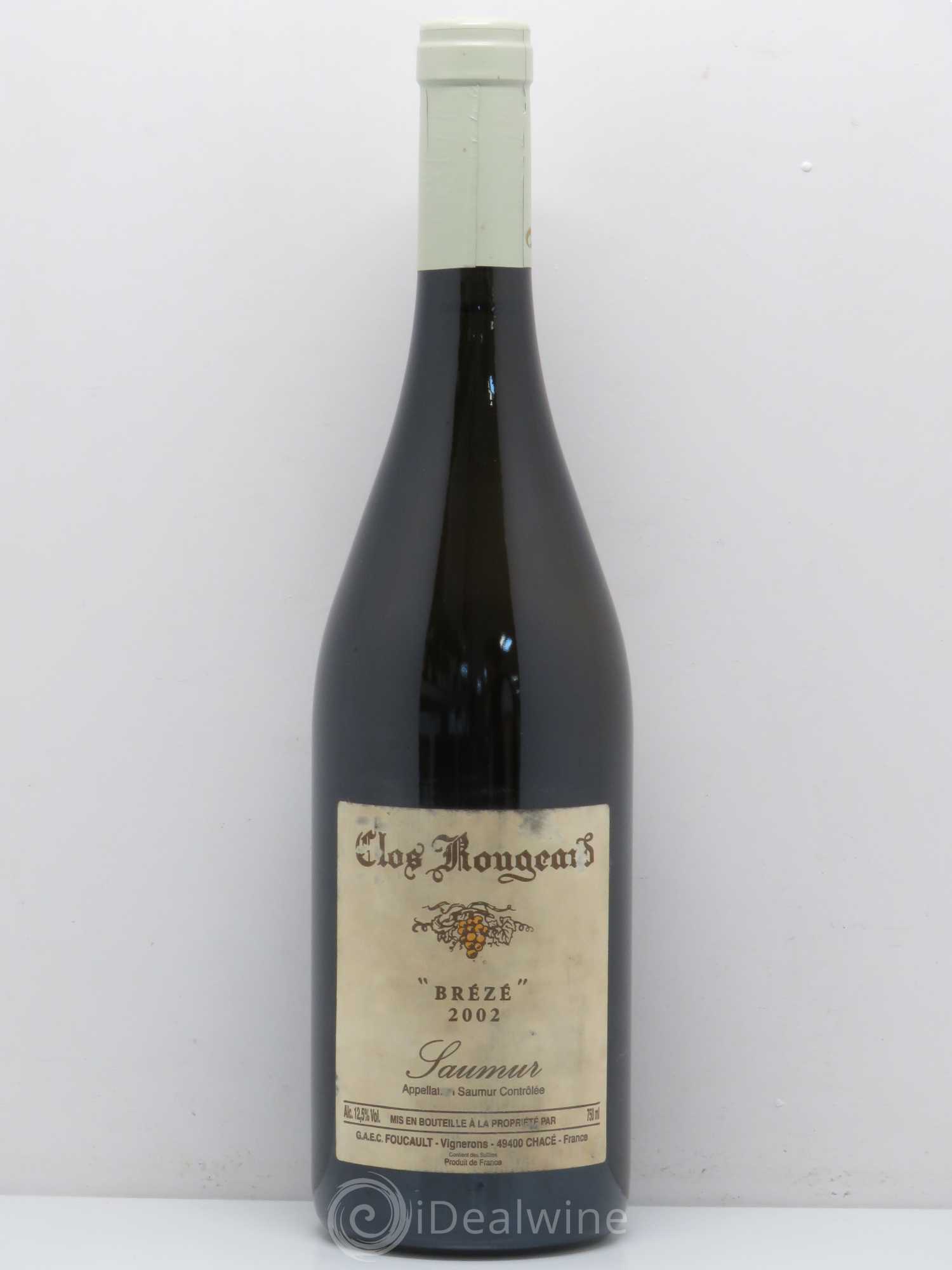 Saumur Brézé Clos Rougeard 2002 - Posten von 1 Flasche - 0