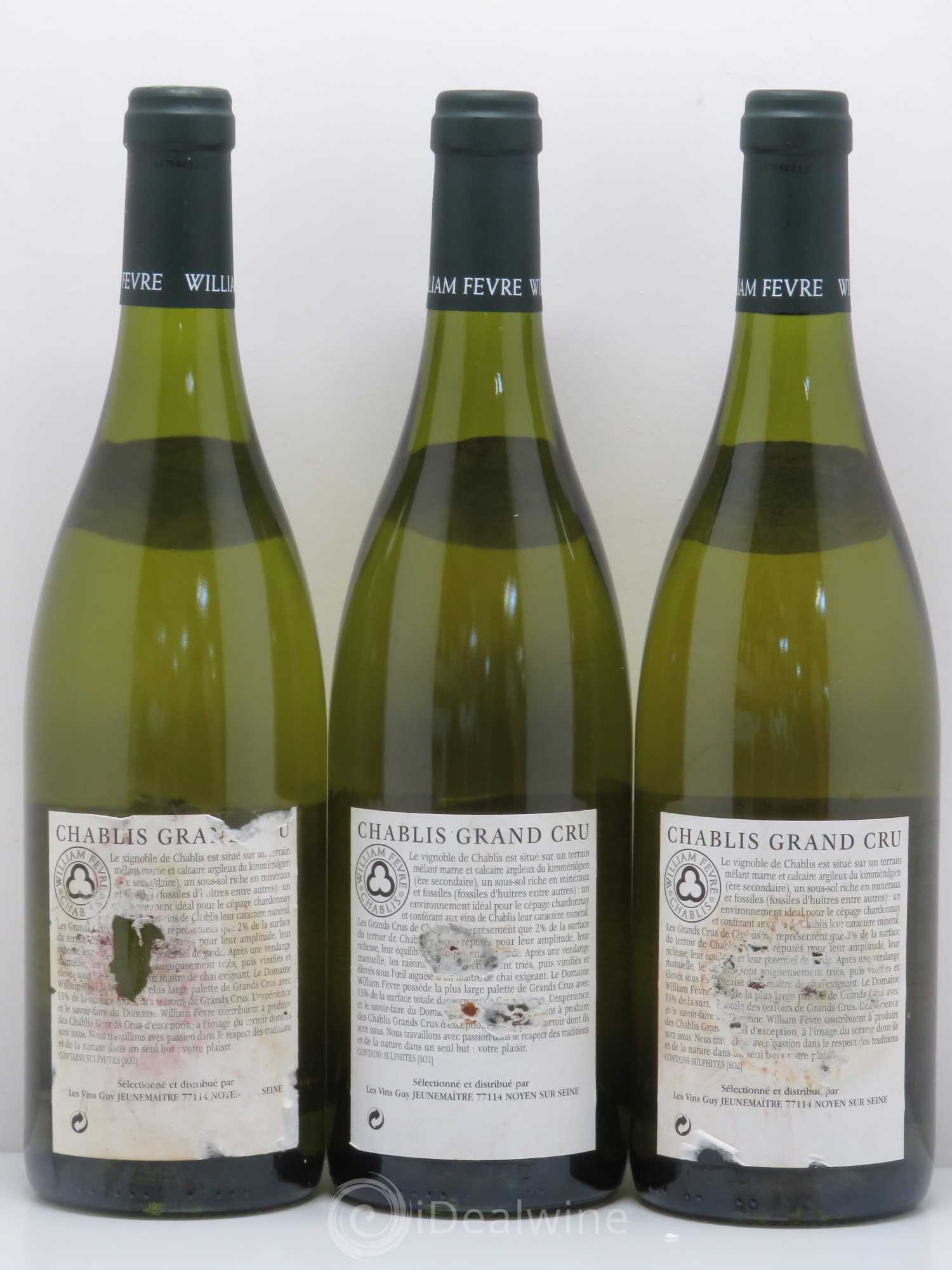 Chablis Grand Cru Les Clos William Fèvre 2005 - Lot de 3 bouteilles - 1