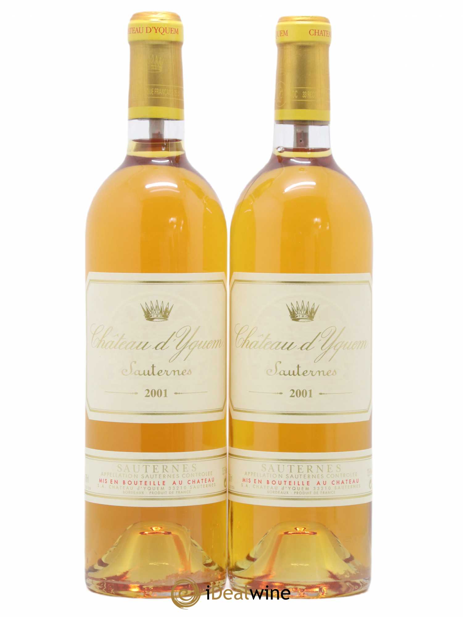 Château d' Yquem 1er Cru Classé Supérieur 2001 - Lotto di 2 bottiglie - 0