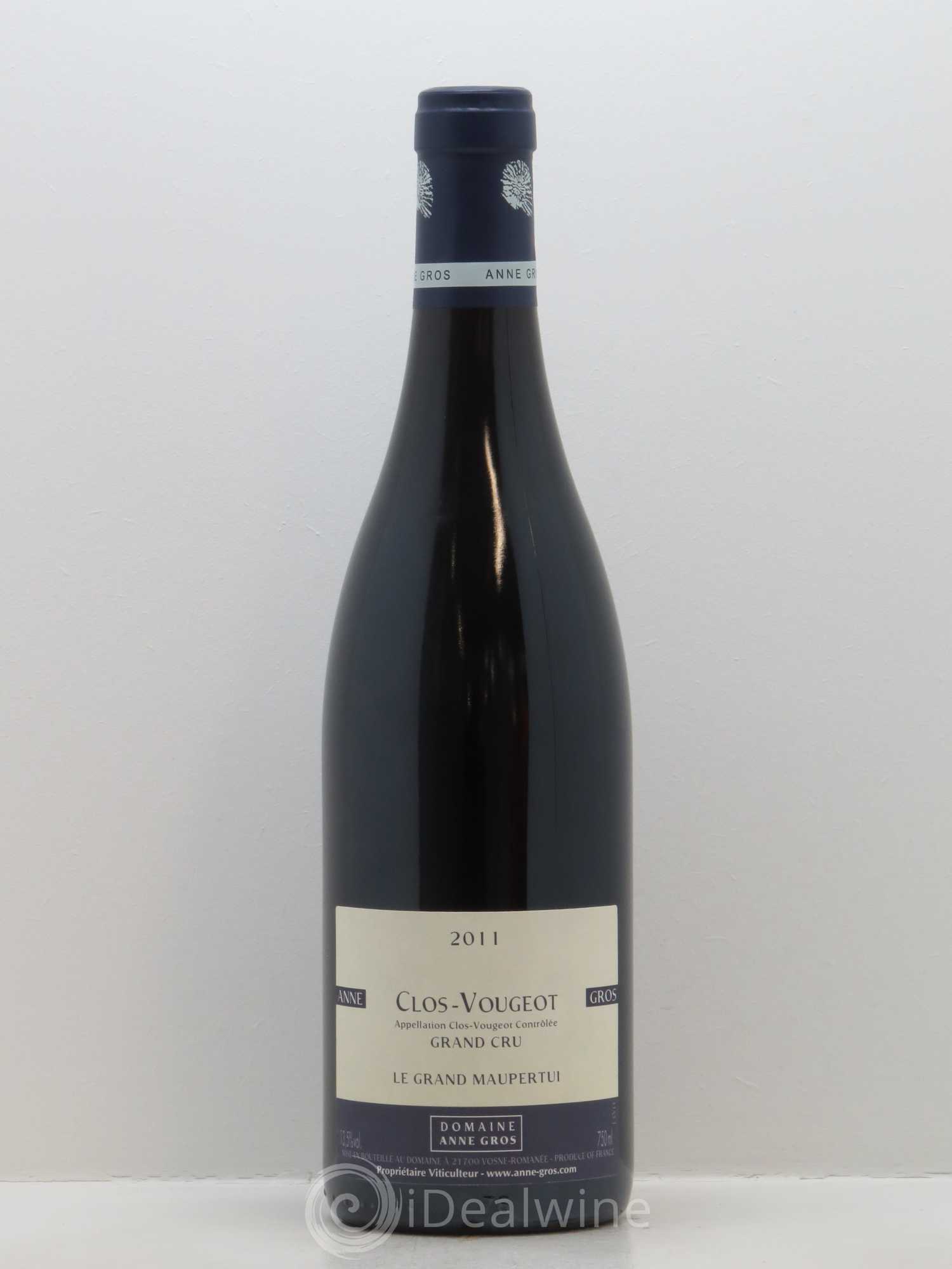 Clos de Vougeot Grand Cru Le Grand Maupertui Anne Gros 2011 - Lot de 1 bouteille - 0