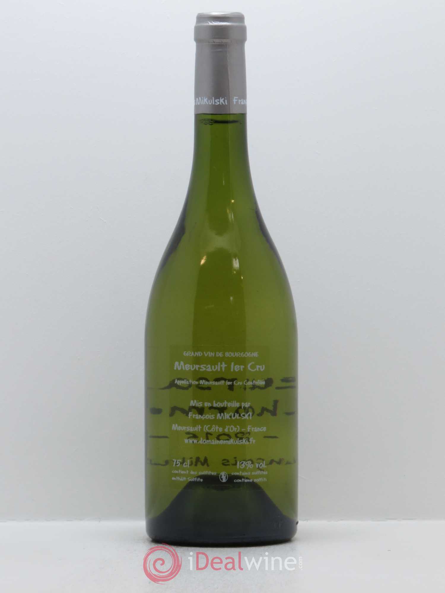 Meursault 1er Cru Charmes François Mikulski 2015 - Lot de 1 bouteille - 1