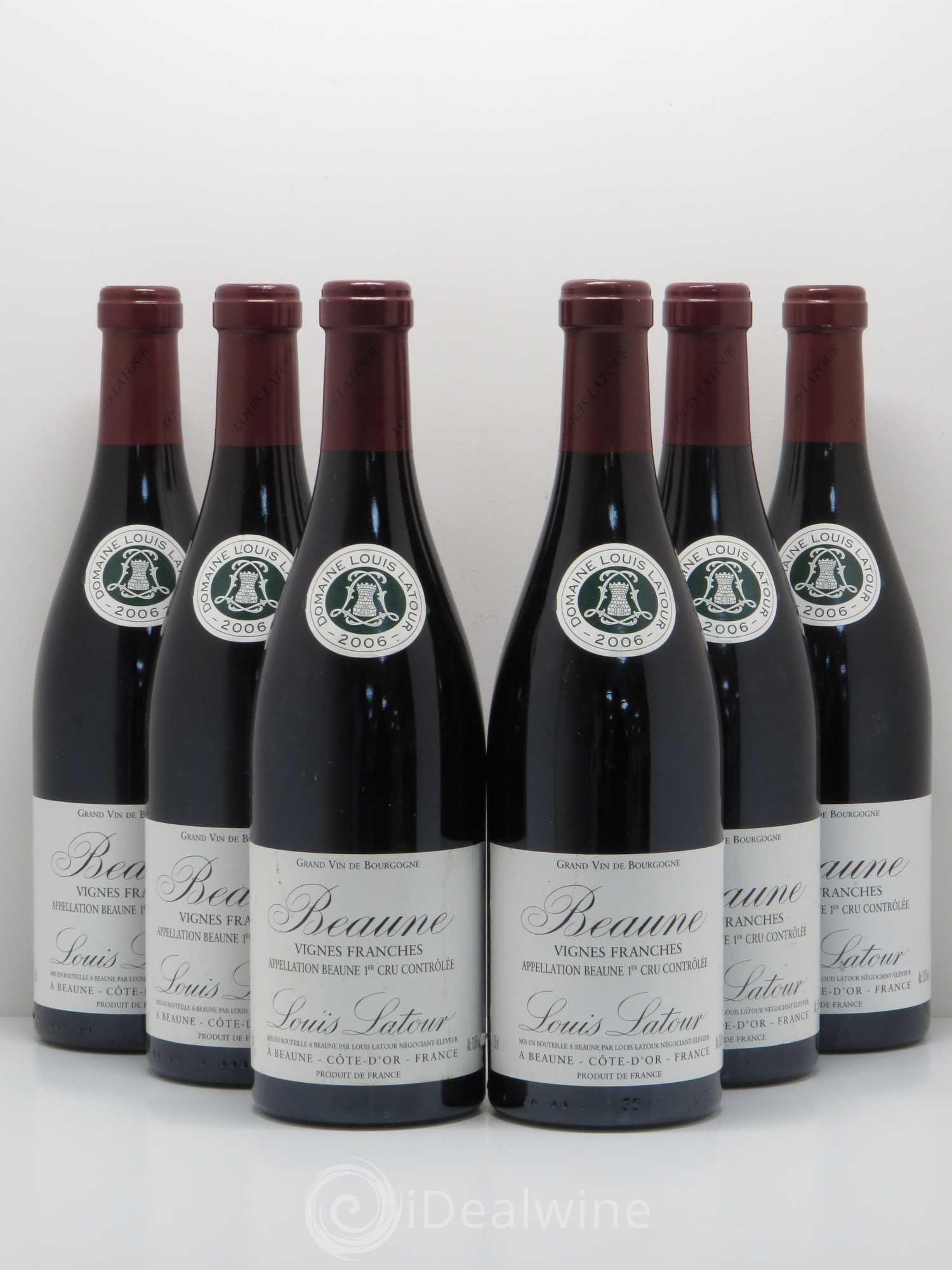 Beaune 1er Cru Vignes Franches Louis Latour 2006 - Lot de 6 bouteilles - 0