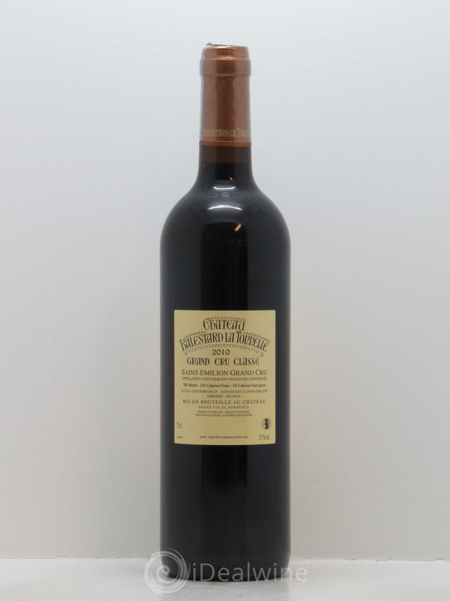 Château Balestard la Tonnelle Grand Cru Classé 2010 - Lot de 1 bouteille - 1