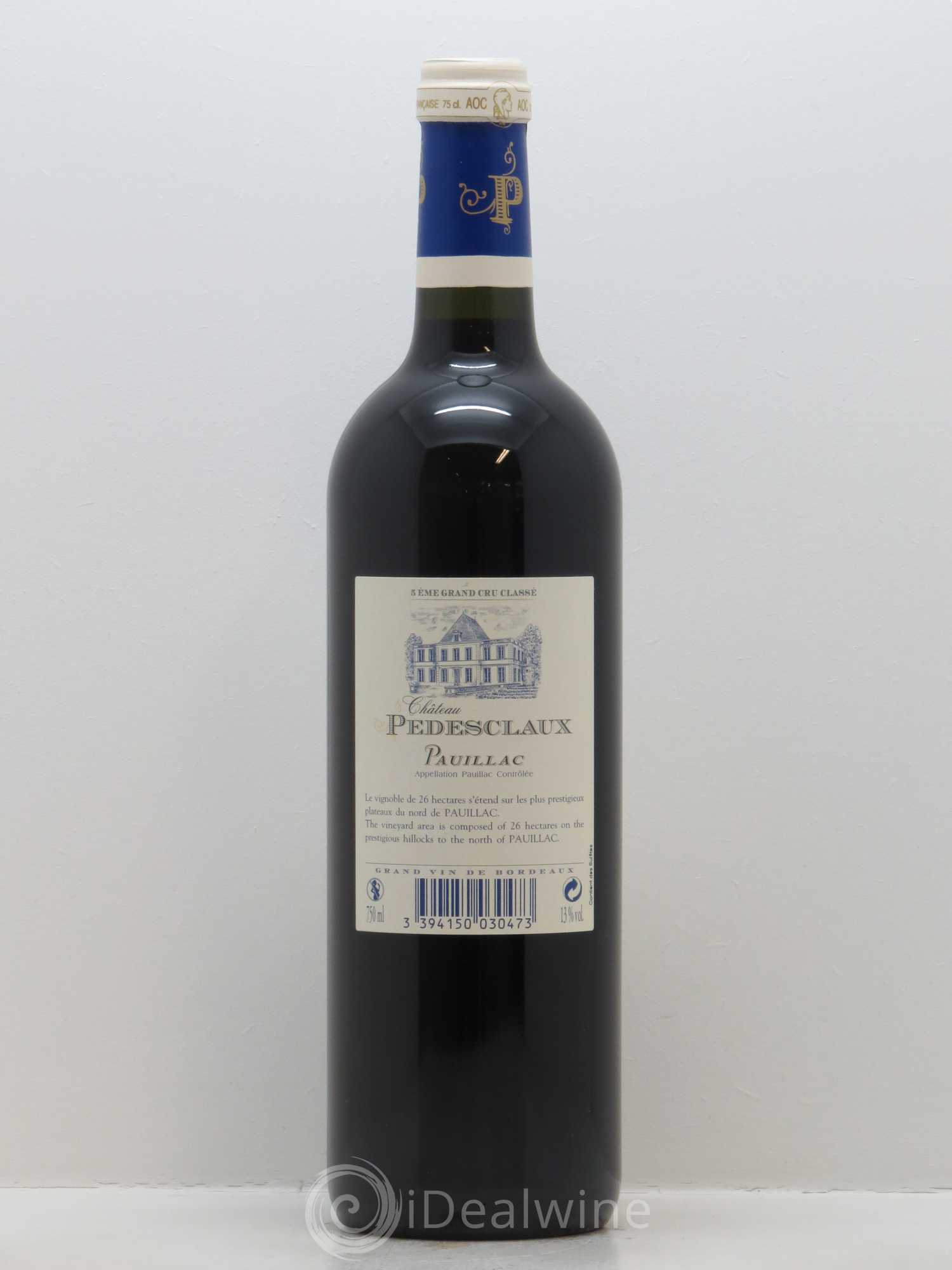 Château Pedesclaux 5ème Grand Cru Classé 2008 - Lot de 1 bouteille - 1
