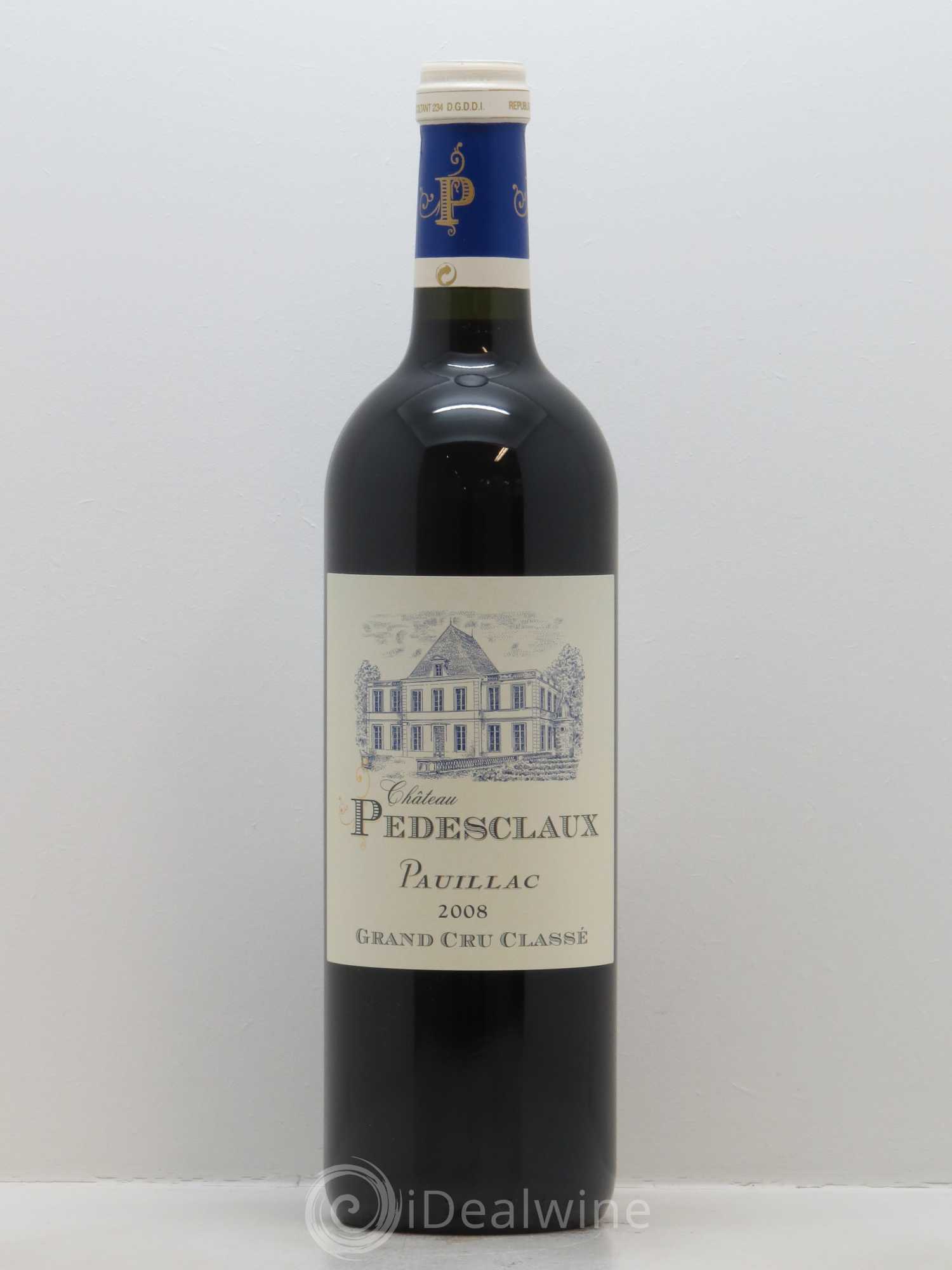 Château Pedesclaux 5ème Grand Cru Classé 2008 - Lot de 1 bouteille - 0