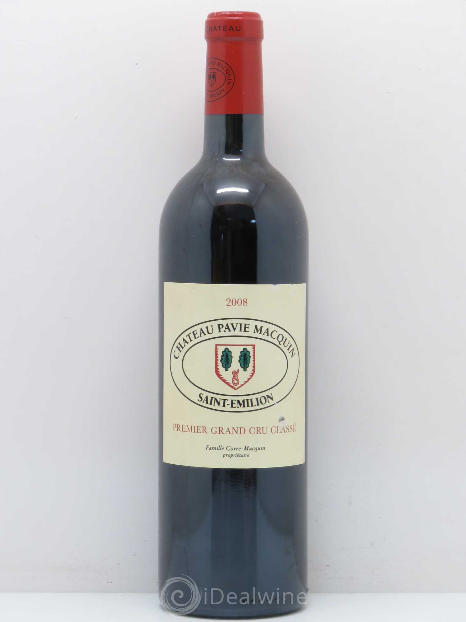 Château Pavie Macquin 1er Grand Cru Classé B 2008 - Lot de 1 bouteille - 0