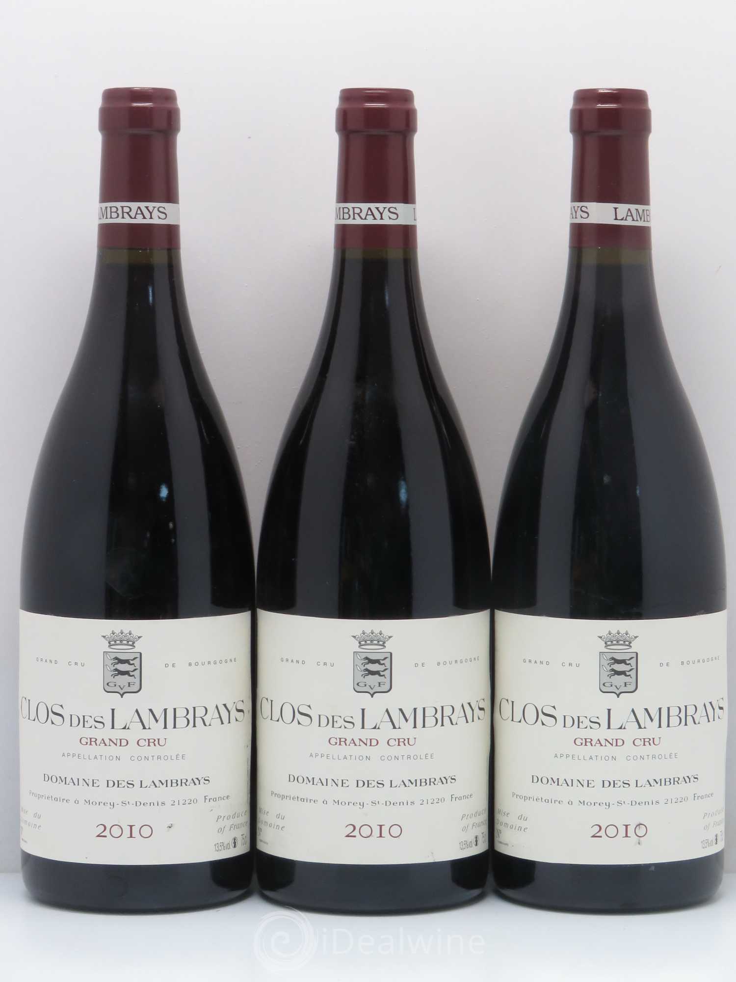 Clos des Lambrays Grand Cru Domaine des Lambrays 2010 - Lot de 3 bouteilles - 0