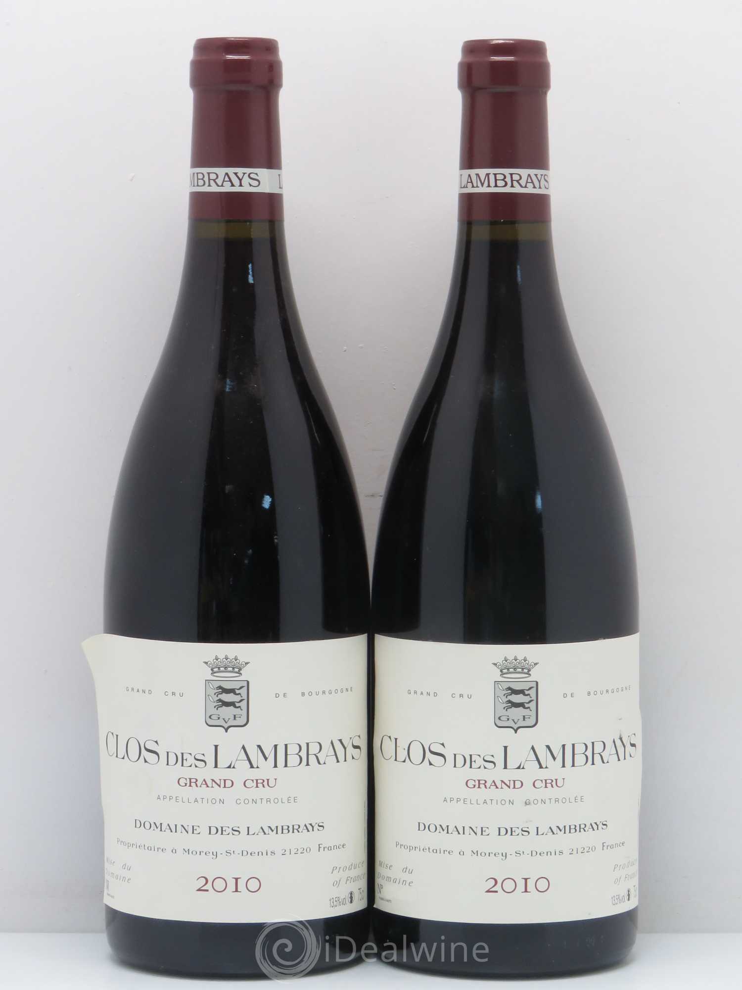 Clos des Lambrays Grand Cru Domaine des Lambrays 2010 - Lot de 2 bouteilles - 0
