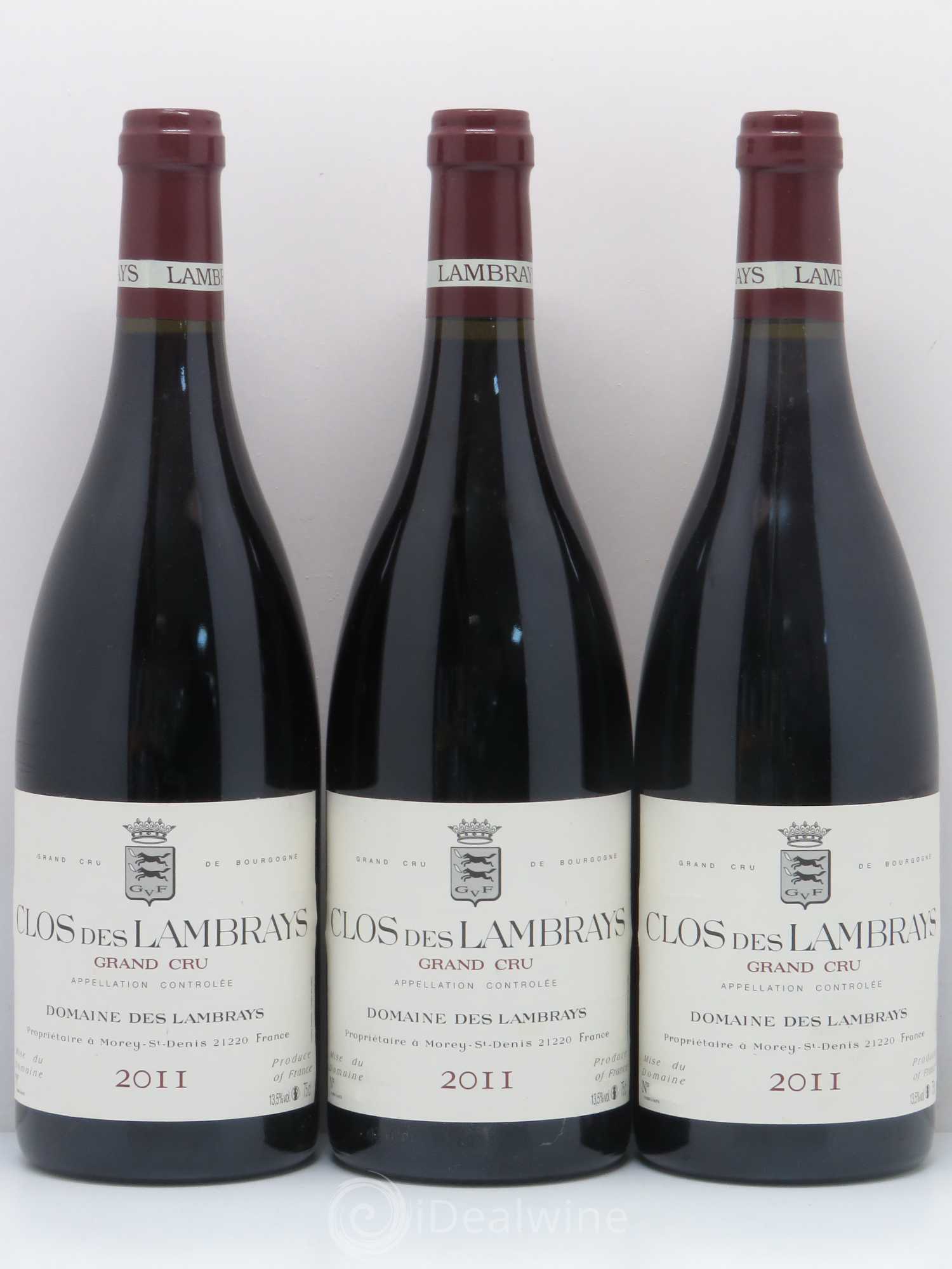Clos des Lambrays Grand Cru Domaine des Lambrays 2011 - Lot de 3 bouteilles - 0