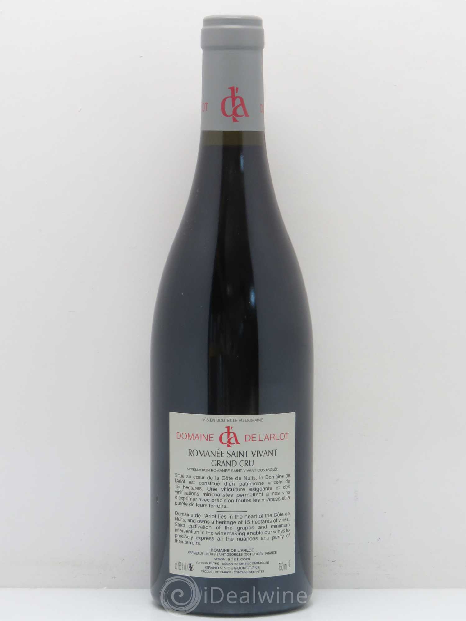 Romanée-Saint-Vivant Grand Cru Domaine de l'Arlot 2014 - Lot de 1 bouteille - 1