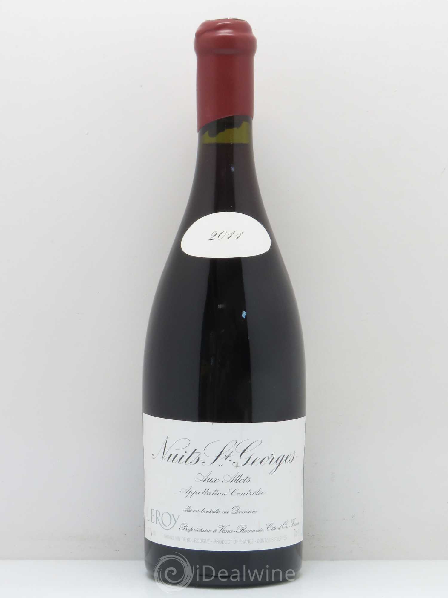 Nuits-Saint-Georges Aux Allots Leroy (Domaine) 2011 - Lot de 1 bouteille - 0