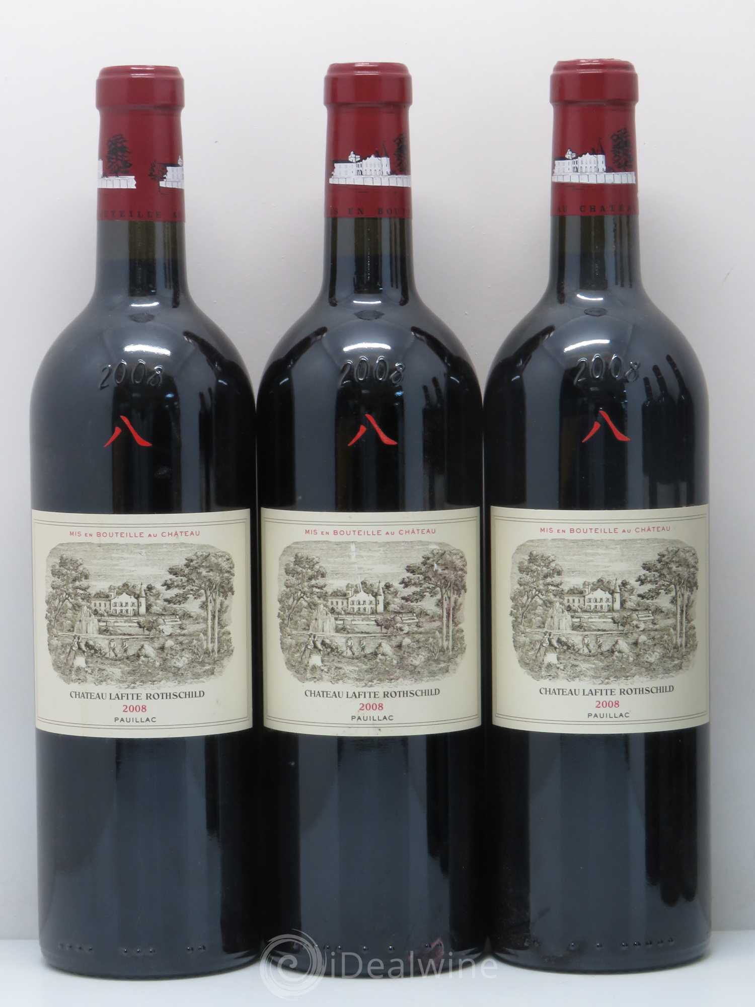 Château Lafite Rothschild 1er Grand Cru Classé 2008 - Lot de 6 bouteilles - 1