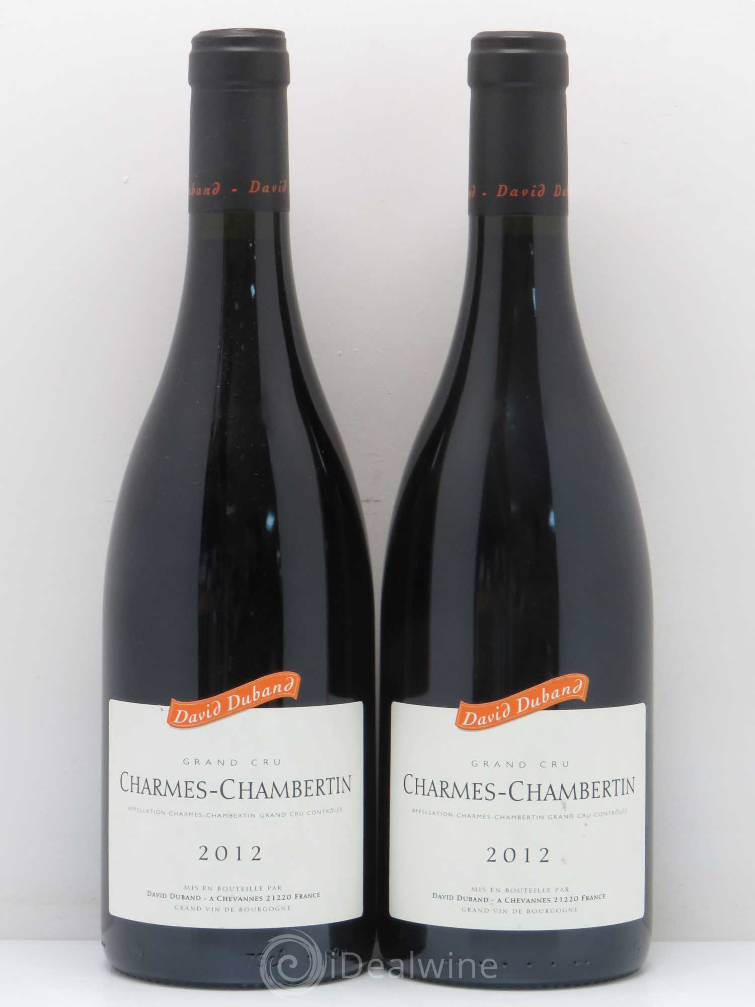 Charmes-Chambertin Grand Cru David Duband (Domaine) 2012 - Lot de 2 bouteilles - 0