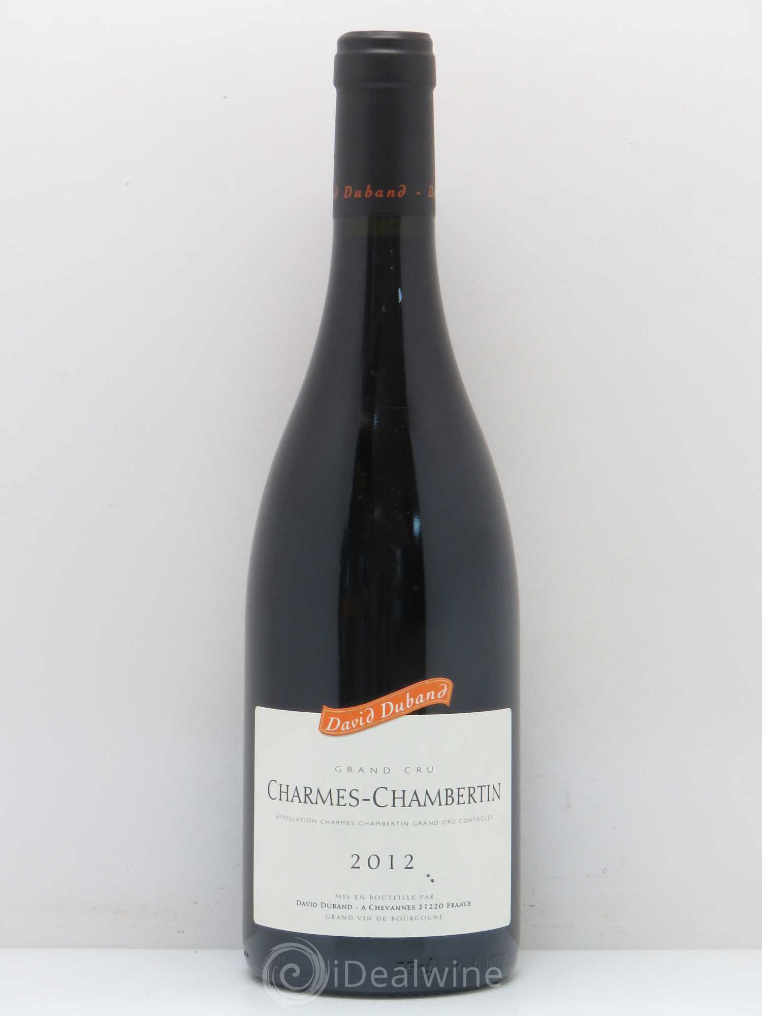 Charmes-Chambertin Grand Cru David Duband (Domaine) 2012 - Lot de 1 bouteille - 0