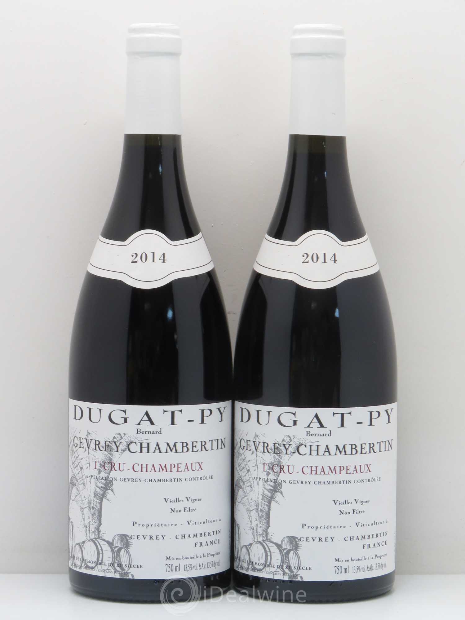 Gevrey-Chambertin 1er Cru Dugat-Py Champeaux Vieilles Vignes 2014 - Posten von 2 Flaschen - 0