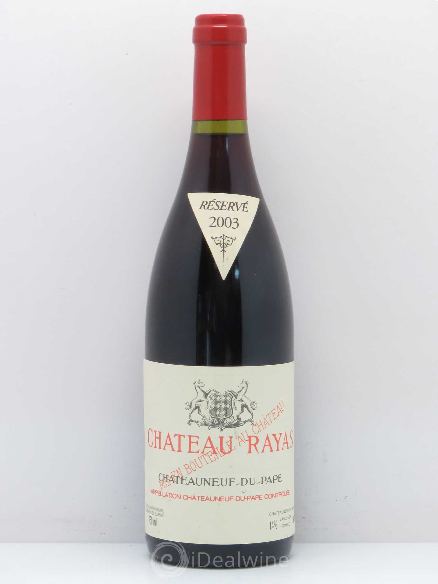 Châteauneuf-du-Pape Château Rayas Emmanuel Reynaud 2003 - Lot de 1 bouteille - 0