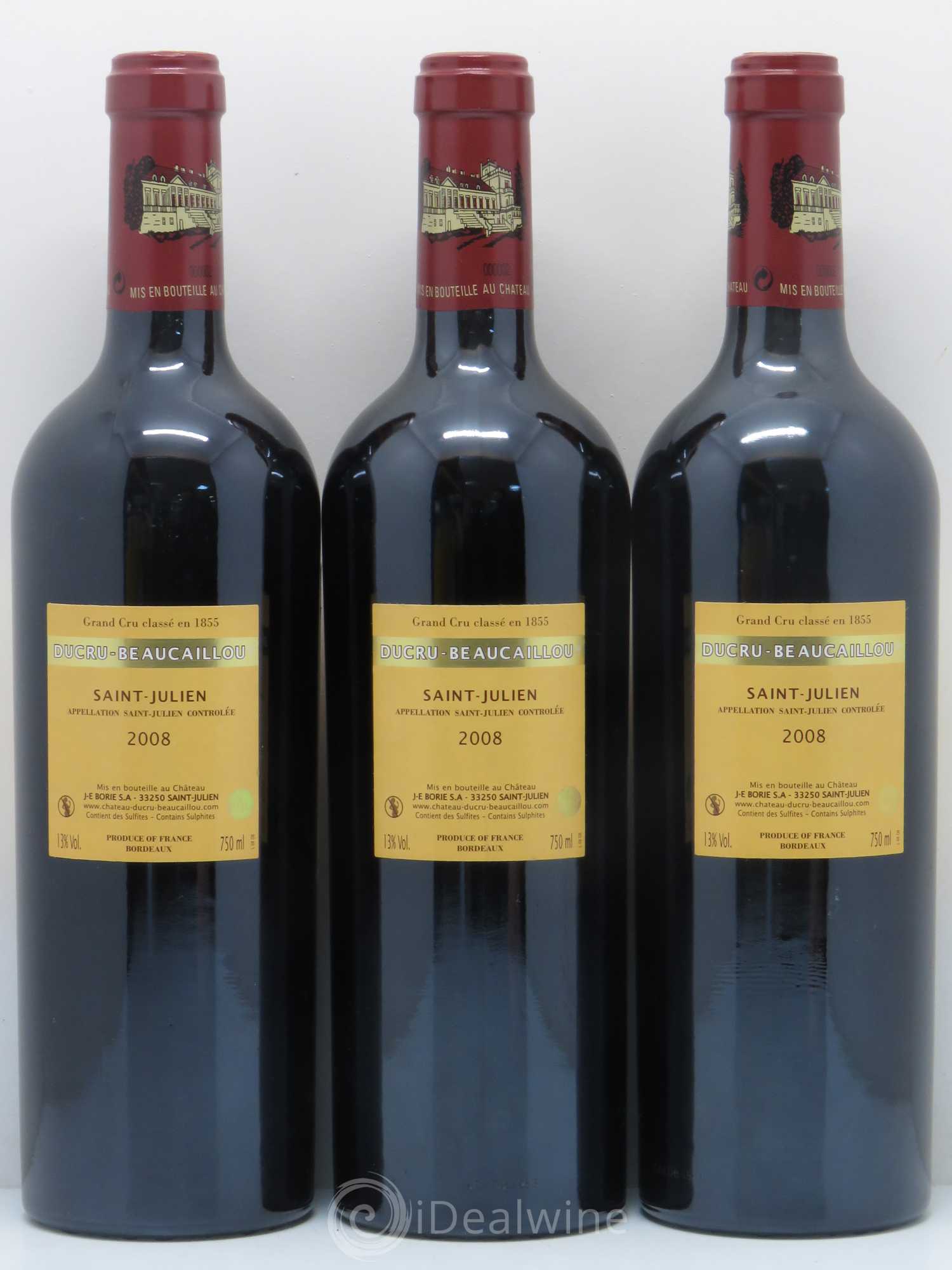 Château Ducru Beaucaillou 2ème Grand Cru Classé 2008 - Lot de 6 bouteilles - 4