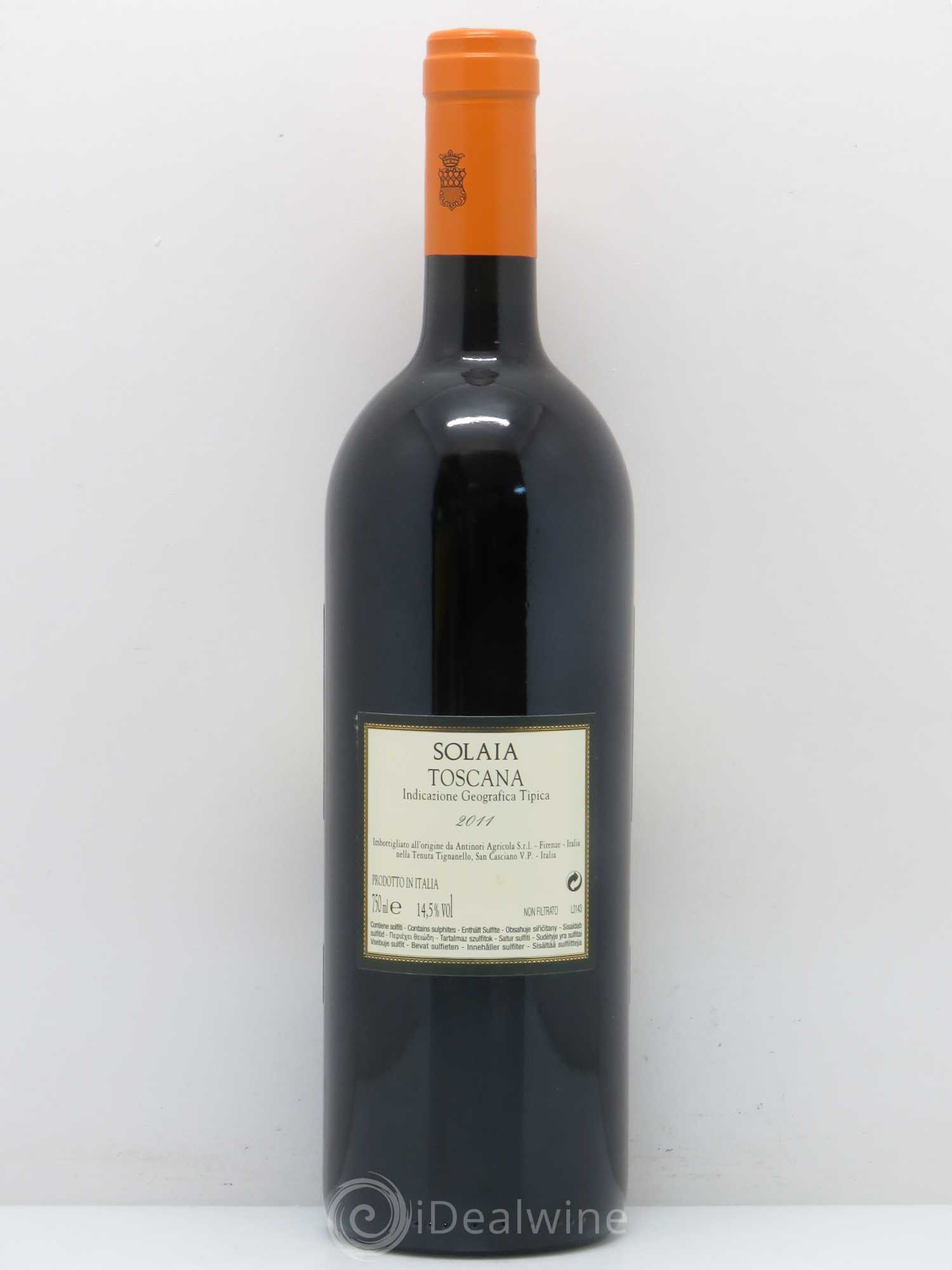 Toscana IGT Solaia Tenuta Tignanello - Marchesi Antinori 2011 - Lot de 1 bouteille - 1