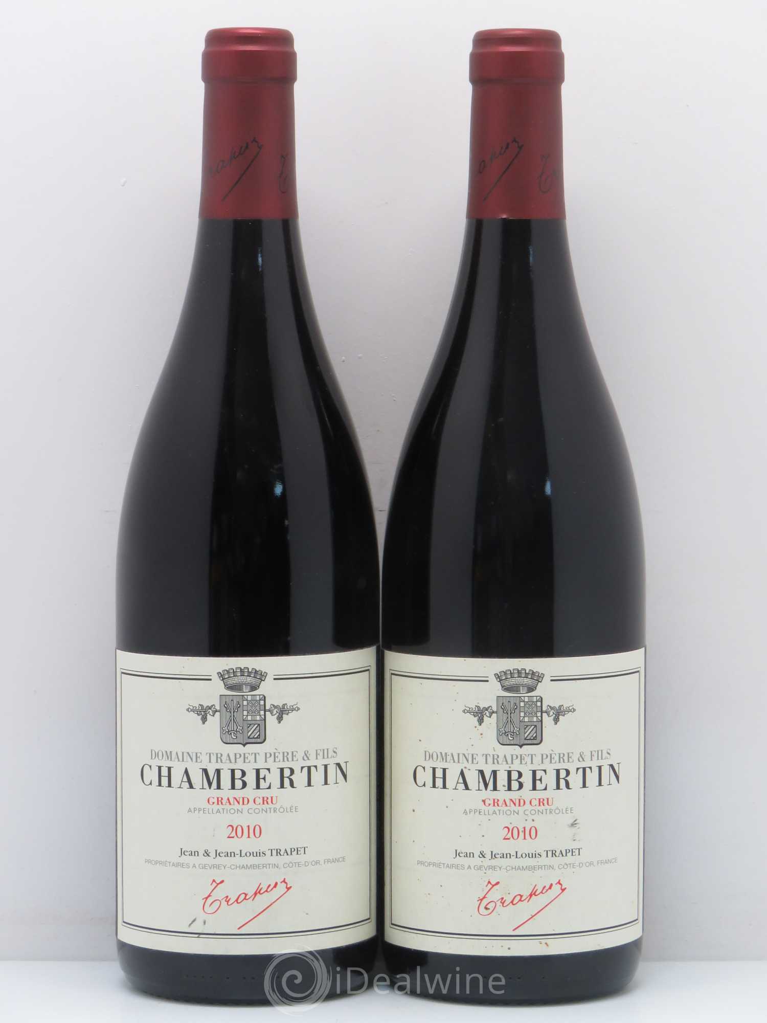 Chambertin Grand Cru Domaine Trapet 2010 - Lot de 2 bouteilles - 0