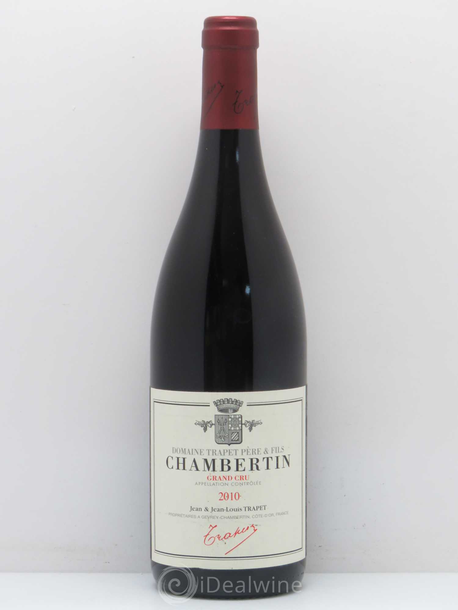 Chambertin Grand Cru Domaine Trapet 2010 - Lot de 1 bouteille - 0