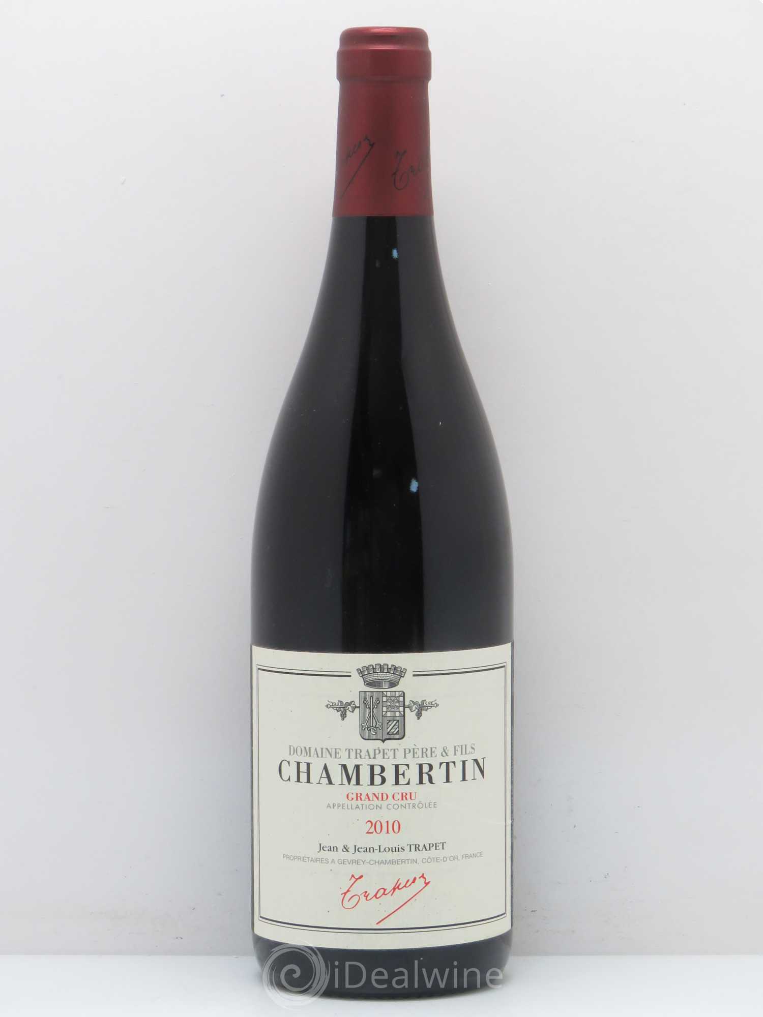 Chambertin Grand Cru Domaine Trapet 2010 - Lot de 1 bouteille - 0